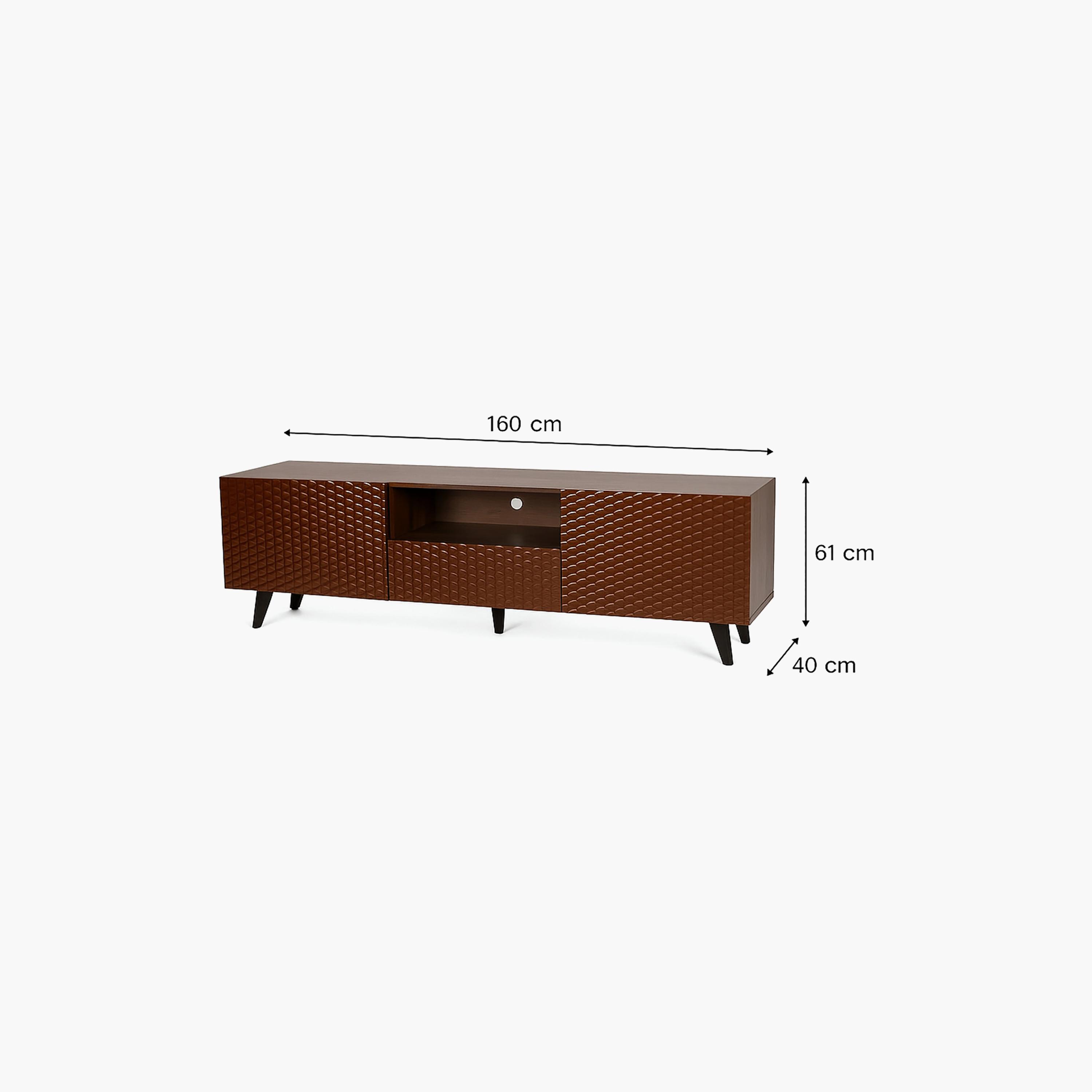 طاولة تلفزيون خشبية مع خزائن تخزين من ماريا هومز-furniture-livingroom-tvandmediaunits-image-6