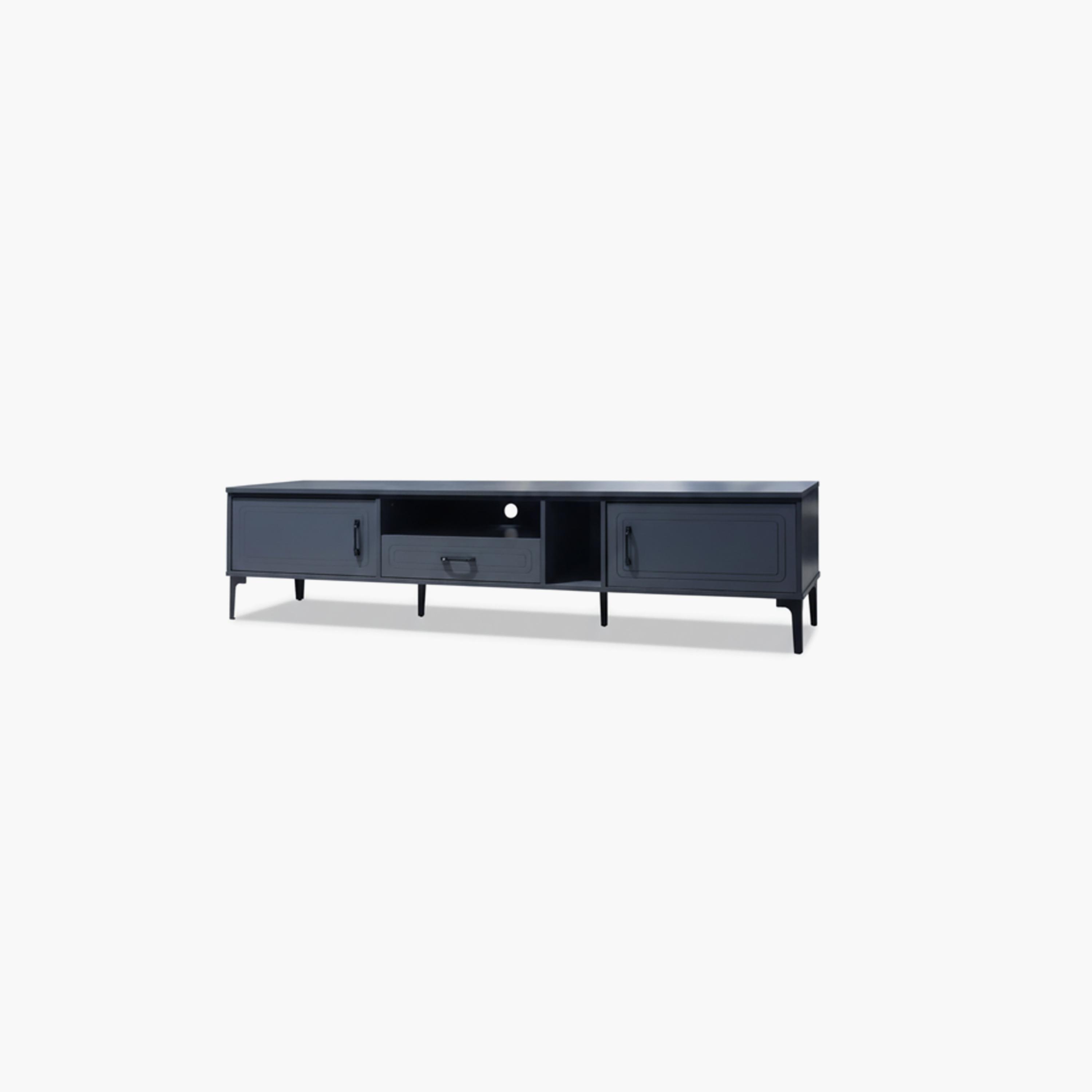 طاولة تلفزيون معدنية بـ 3 أدراج ورفين من ماريا هومز-furniture-livingroom-tvandmediaunits-image-3
