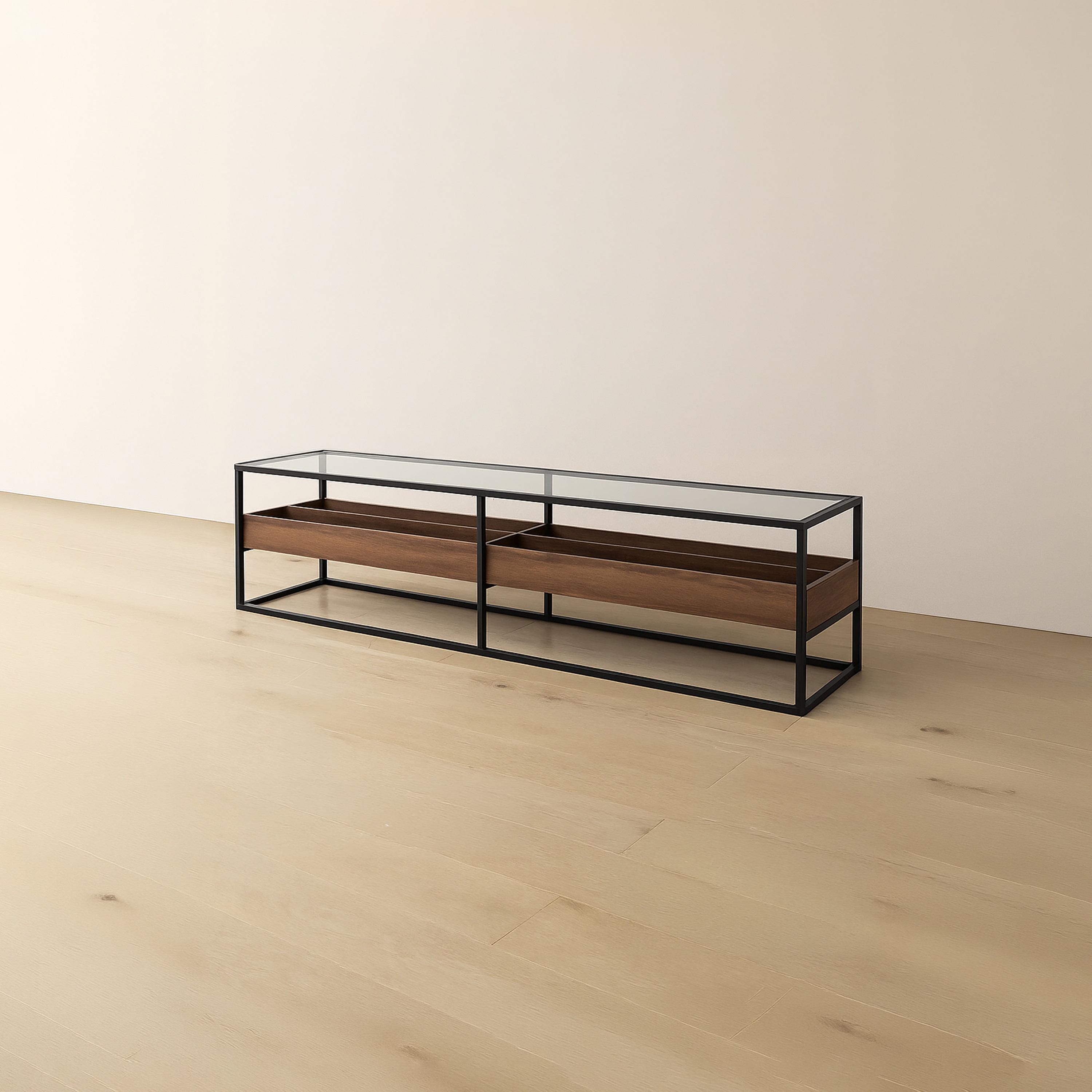 طاولة تلفزيون زجاجية من ماريا هومز-furniture-livingroom-tvandmediaunits-image-1