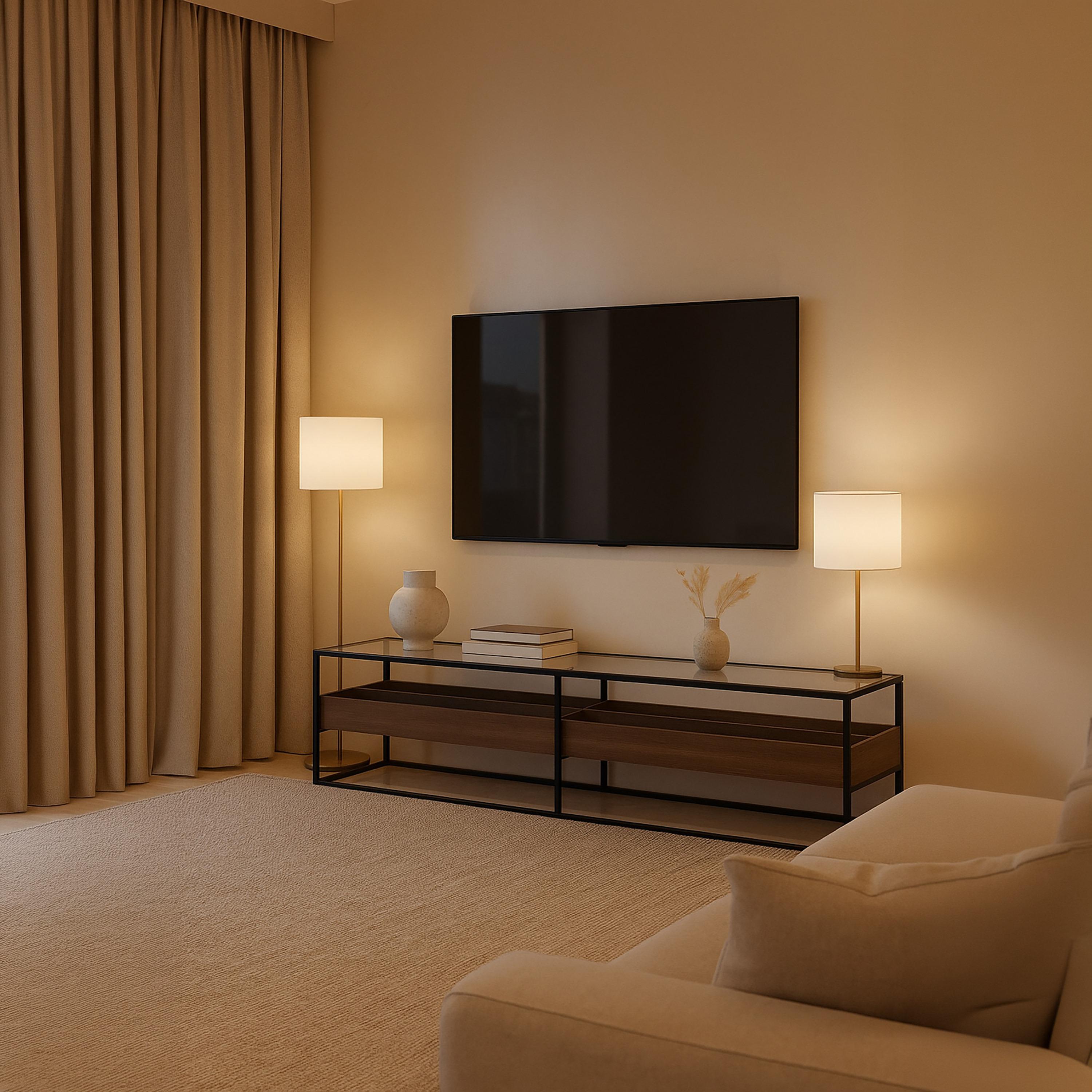 طاولة تلفزيون زجاجية من ماريا هومز-furniture-livingroom-tvandmediaunits-image-3