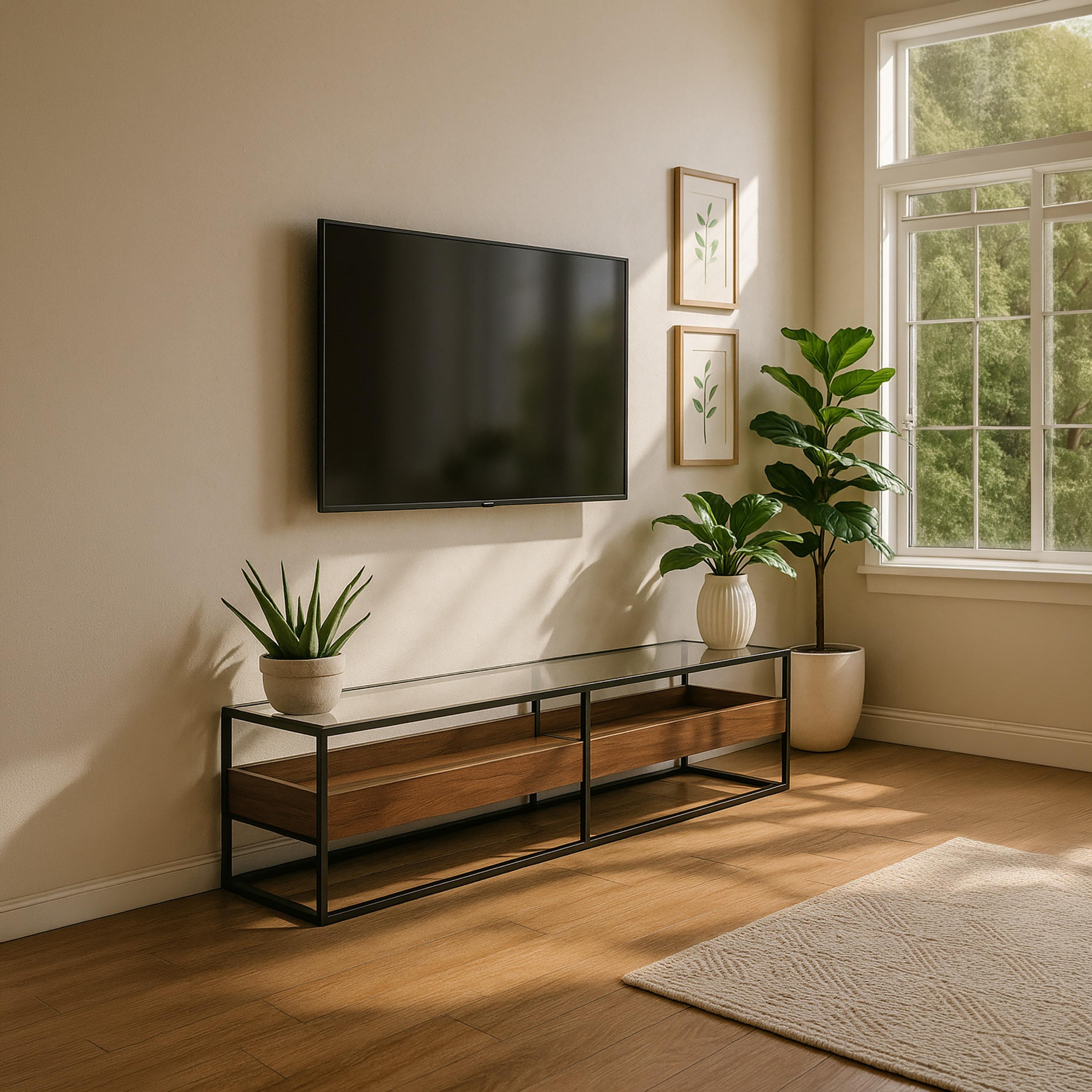 طاولة تلفزيون زجاجية من ماريا هومز-furniture-livingroom-tvandmediaunits-image-4