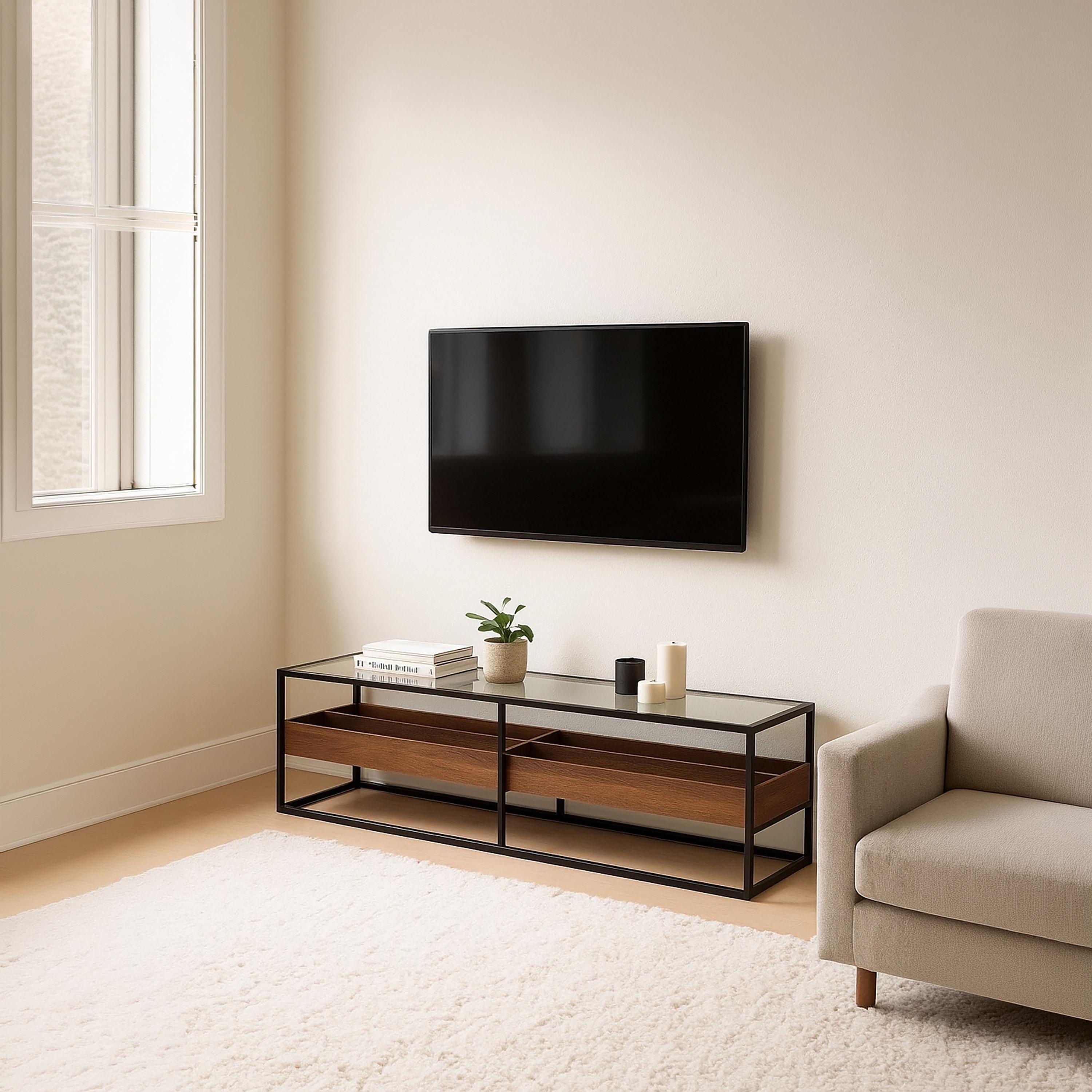 طاولة تلفزيون زجاجية من ماريا هومز-furniture-livingroom-tvandmediaunits-image-5
