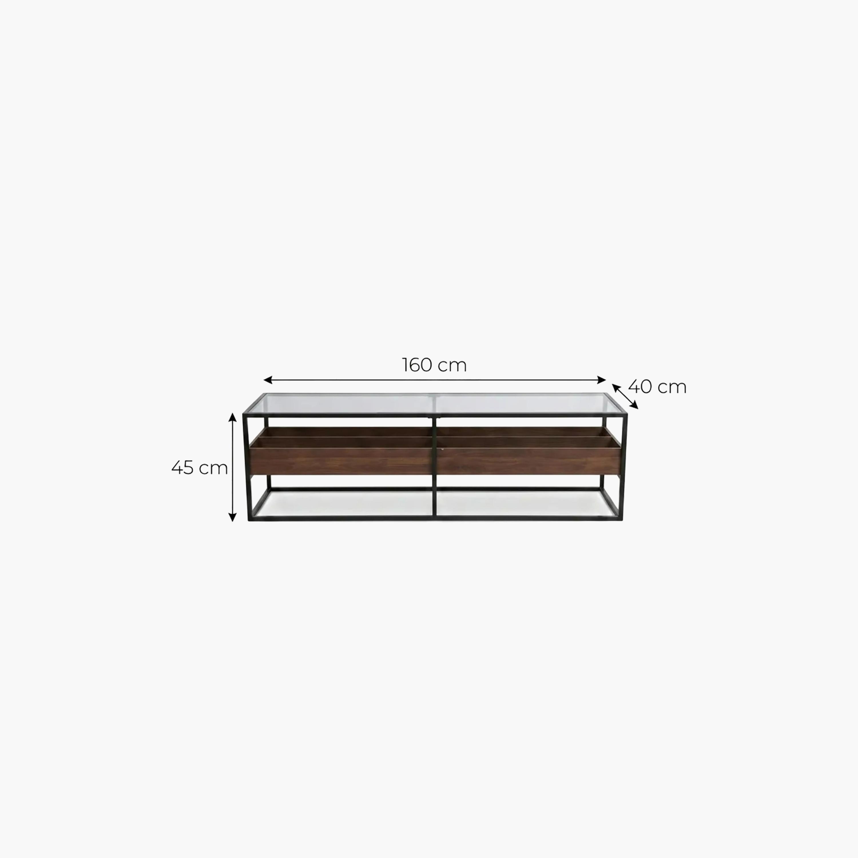 طاولة تلفزيون زجاجية مع صناديق تخزين من ماريا هومز-furniture-livingroom-tvandmediaunits-image-6