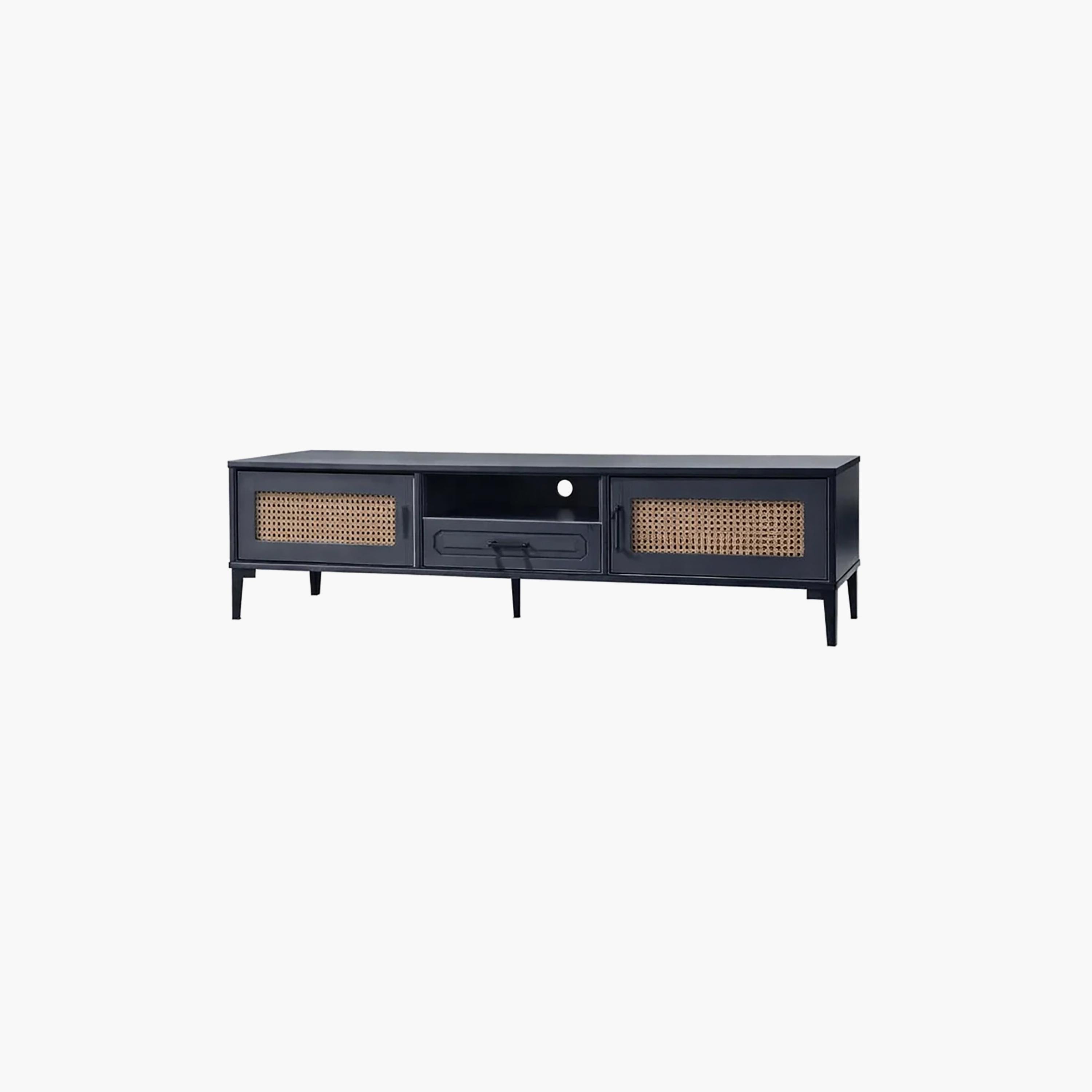 طاولة تلفزيون خشبية بـ 3 أدراج ورف واحد من ماريا هومز-furniture-livingroom-tvandmediaunits-image-3