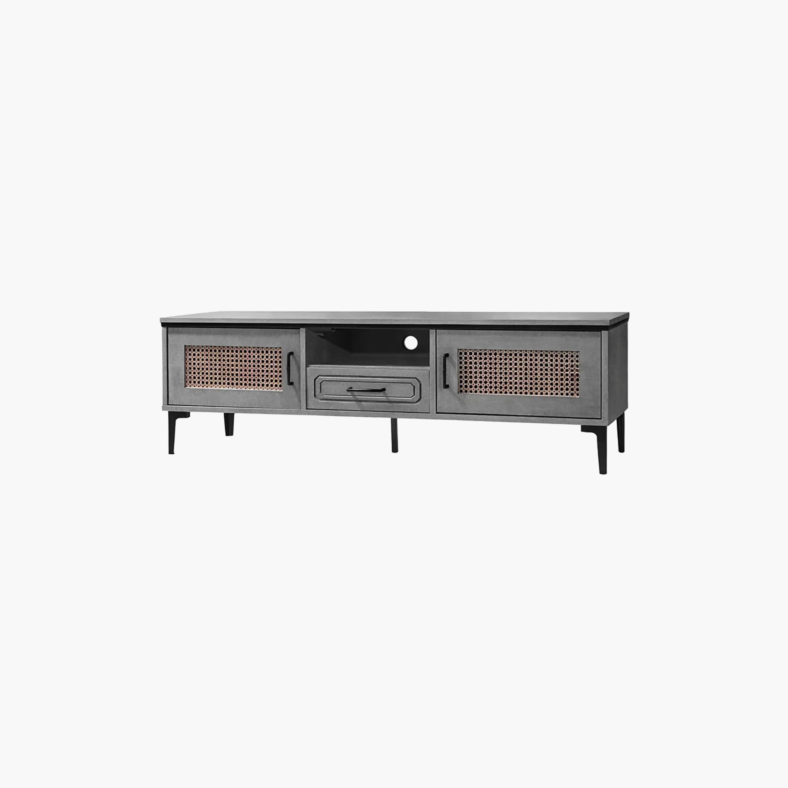 طاولة تلفزيون خشبية بـ 3 أدراج ورف واحد من ماريا هومز-furniture-livingroom-tvandmediaunits-image-3