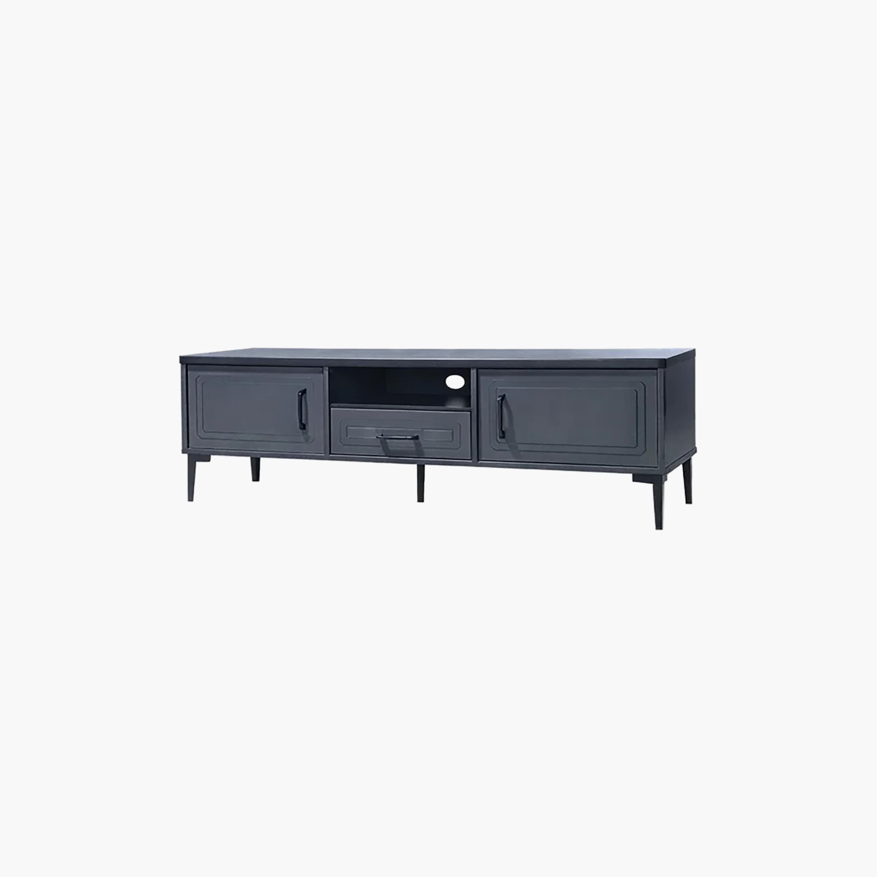 طاولة تلفزيون خشبية بـ 3 أدراج ورف واحد من ماريا هومز-furniture-livingroom-tvandmediaunits-image-3
