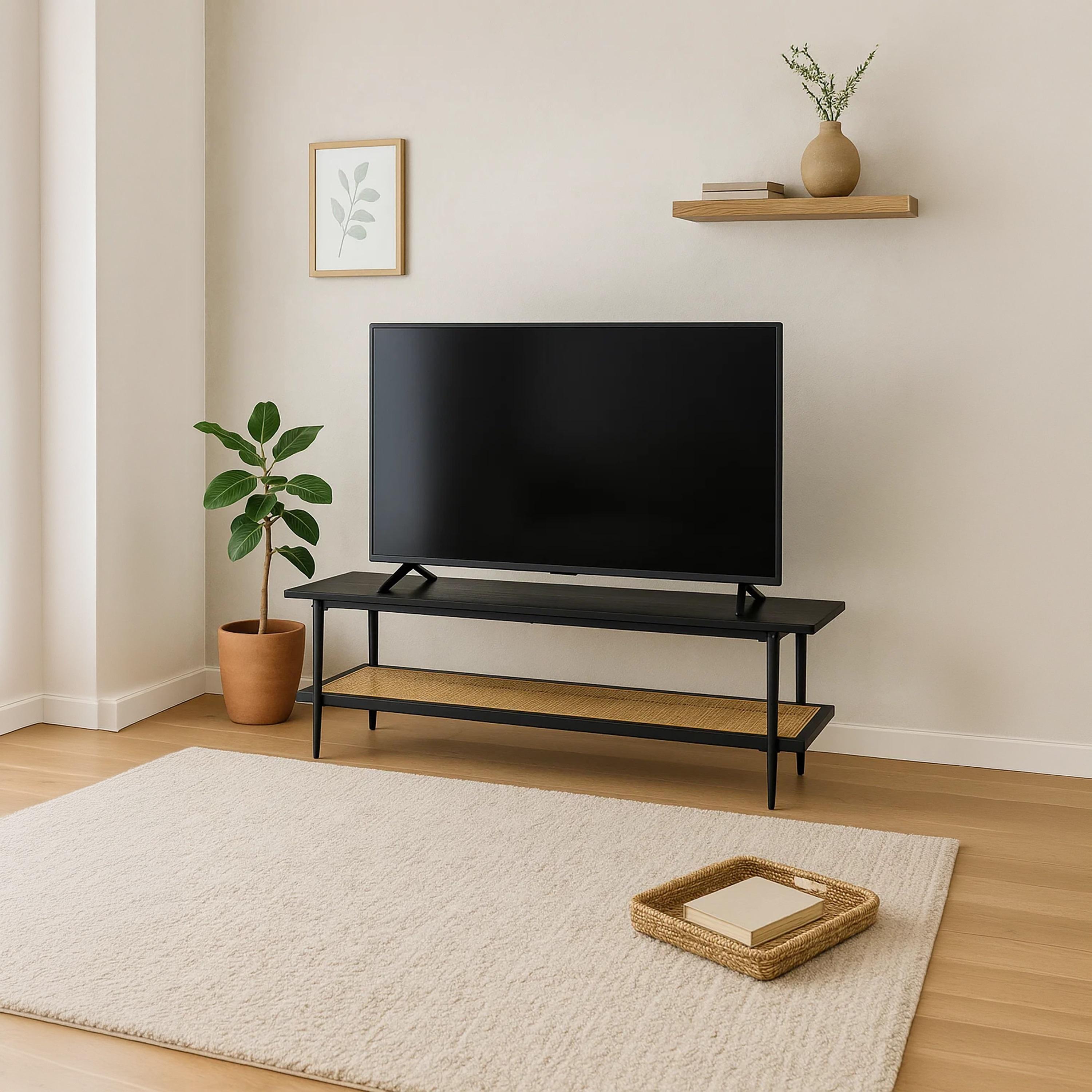 طاولة تلفزيون روتان برف واحد من ماريا هومز-furniture-livingroom-tvandmediaunits-image-3