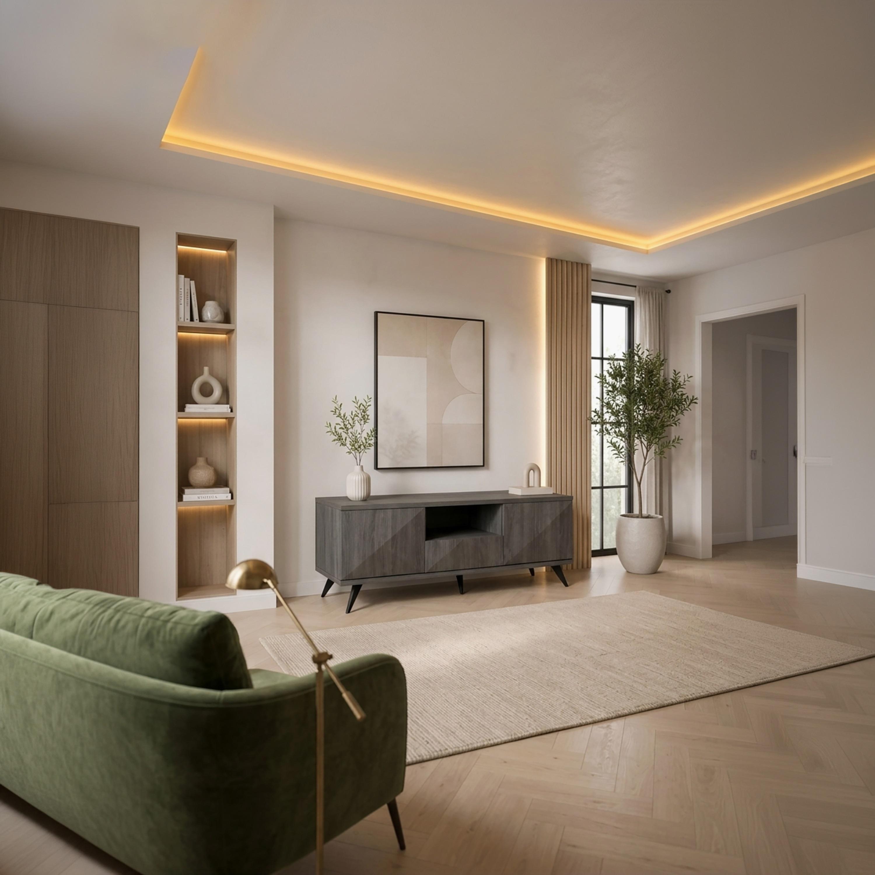 طاولة تلفزيون خشبية بـ 3 أدراج ورف واحد من ماريا هومز-furniture-livingroom-tvandmediaunits-image-2