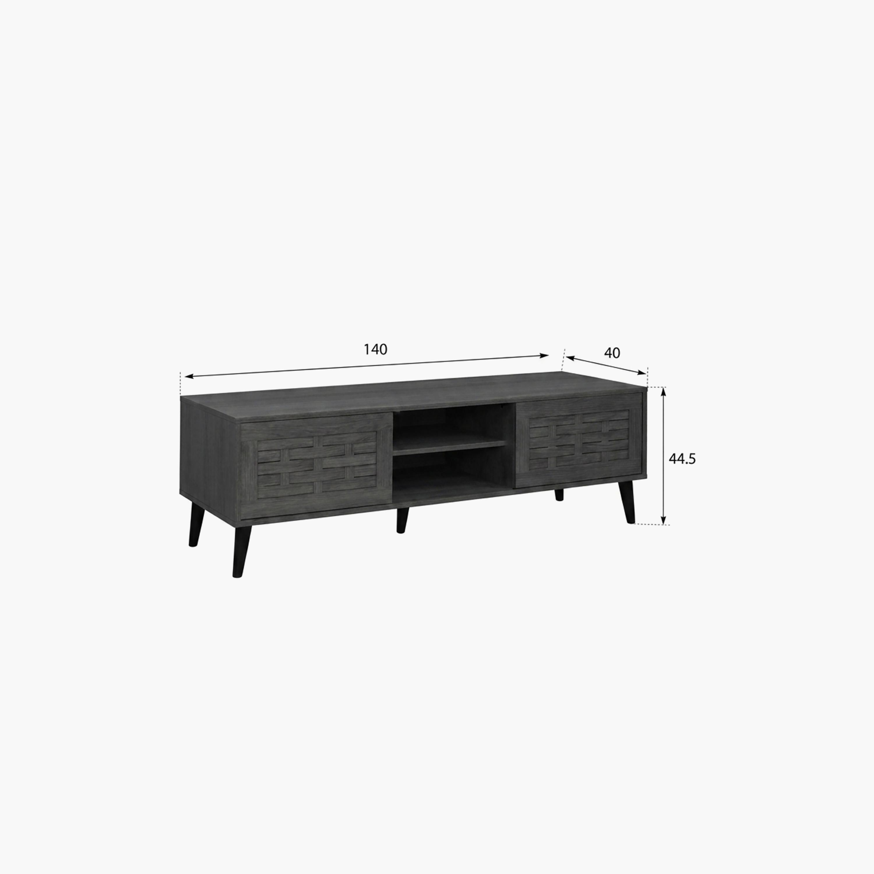 Maria Homes Wooden TV Stand with 2 Drawers & 2 Shelves-furniture-livingroom-tvandmediaunits-image-4