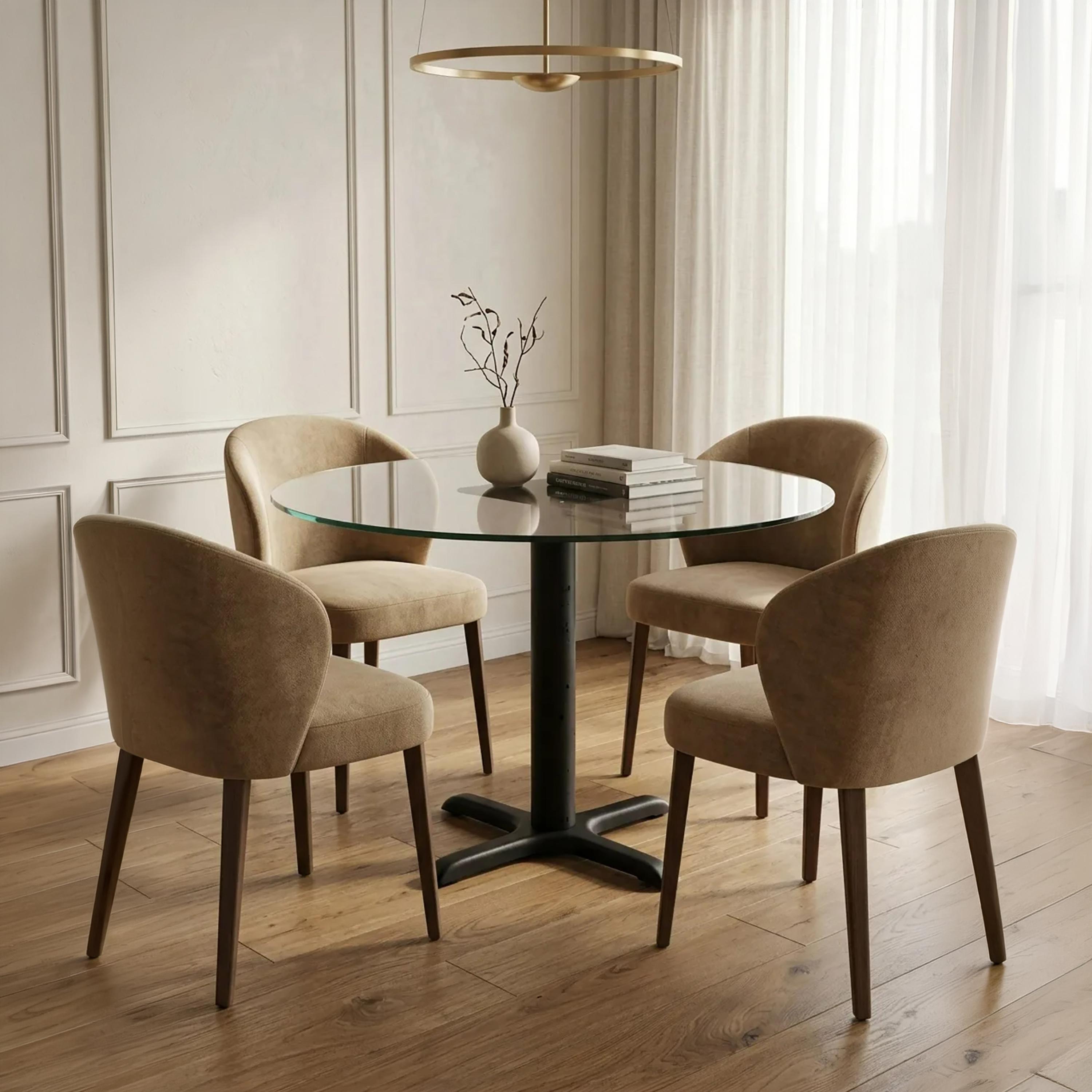 هيكل طاولة معدني برجل رباعية من ماريا هومز-furniture-diningroom-barfurniture-image-3