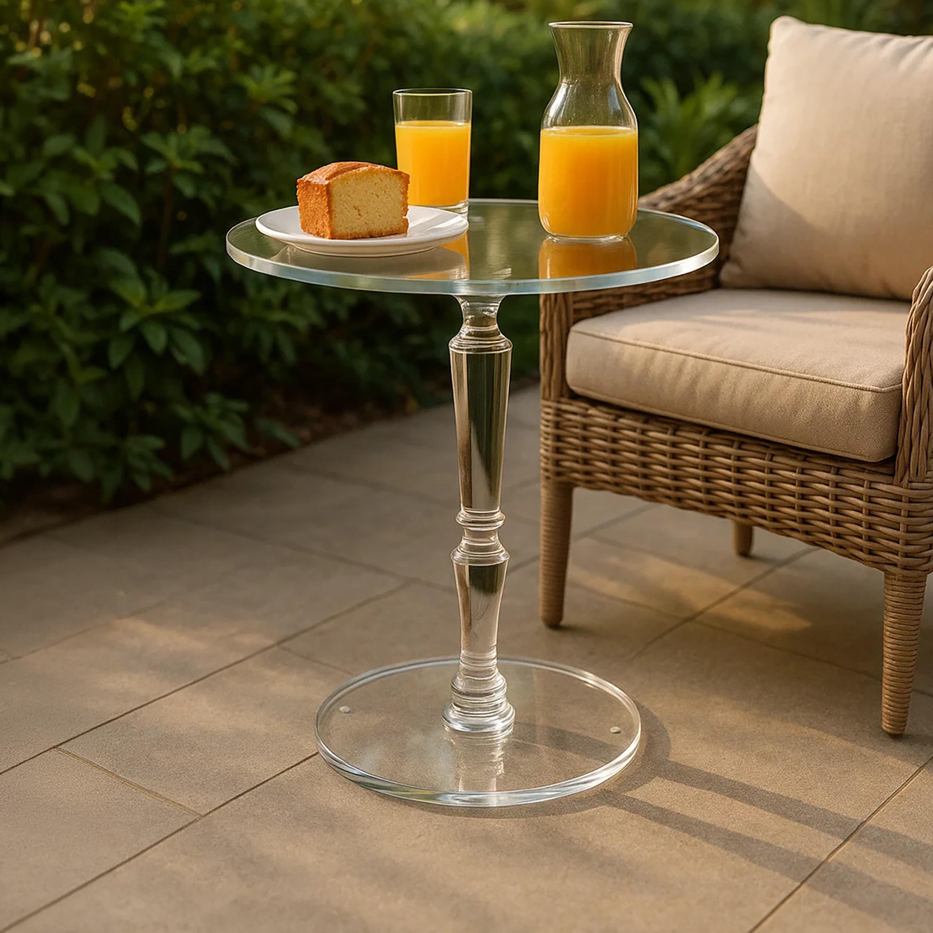 Maria Homes Wooden Pedestal Side Table-furniture-livingroom-sideandendtables-image-1