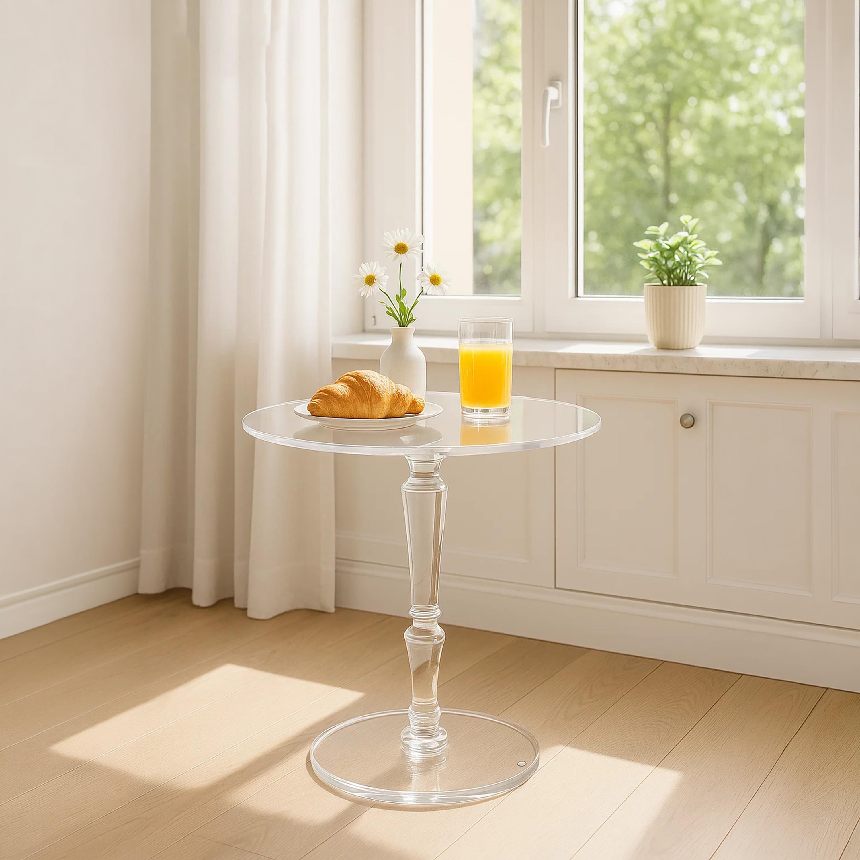 Maria Homes Wooden Pedestal Side Table-furniture-livingroom-sideandendtables-image-2