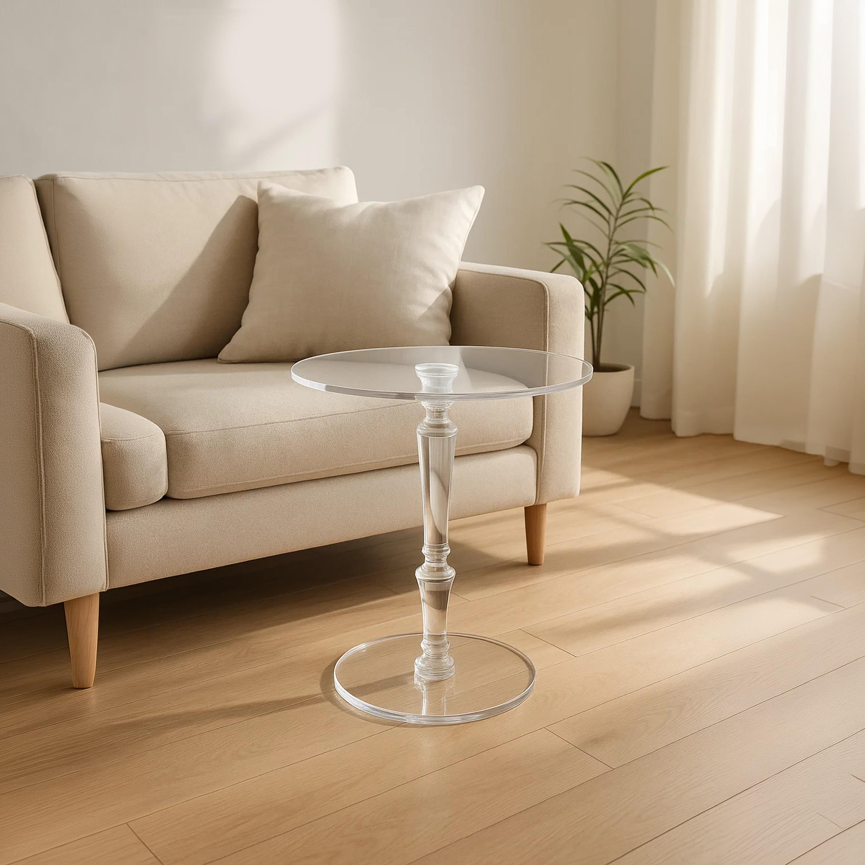 Maria Homes Wooden Pedestal Side Table-furniture-livingroom-sideandendtables-image-3