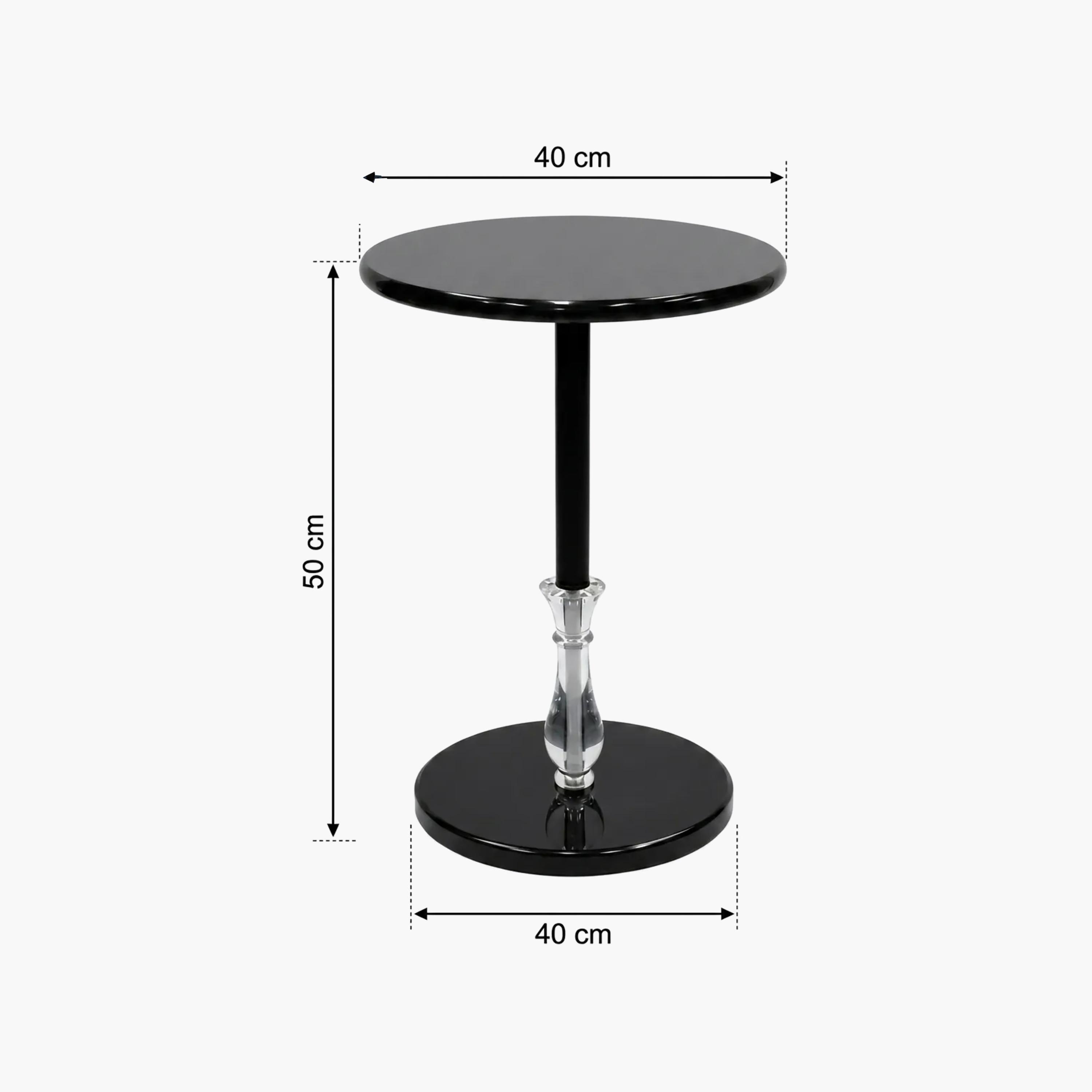 طاولة جانبية خشبية بقاعدة مجسمة من ماريا هومز-furniture-livingroom-sideandendtables-image-3
