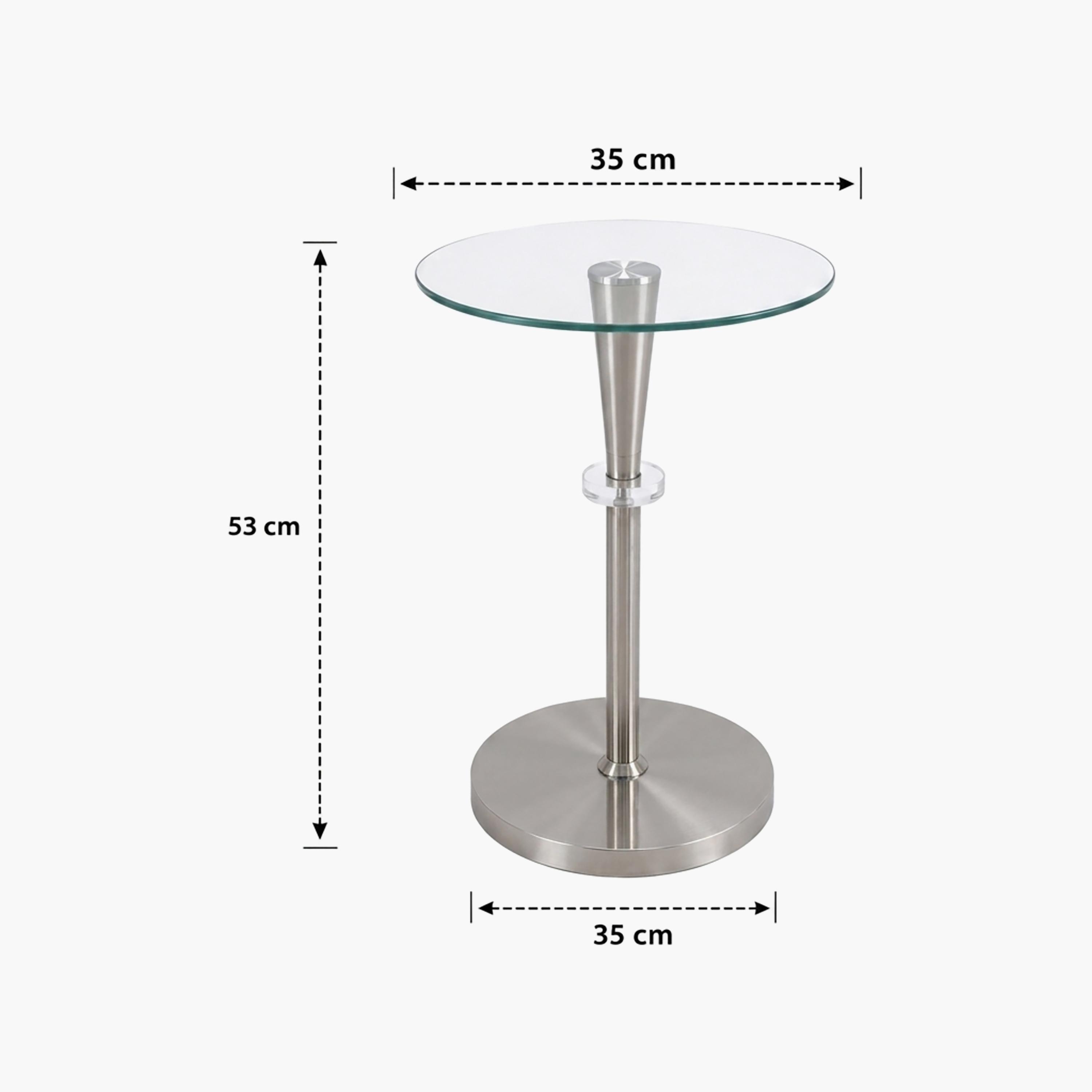 طاولة جانبية زجاجية بقاعدة عمودية من ماريا هومز-furniture-livingroom-sideandendtables-image-4