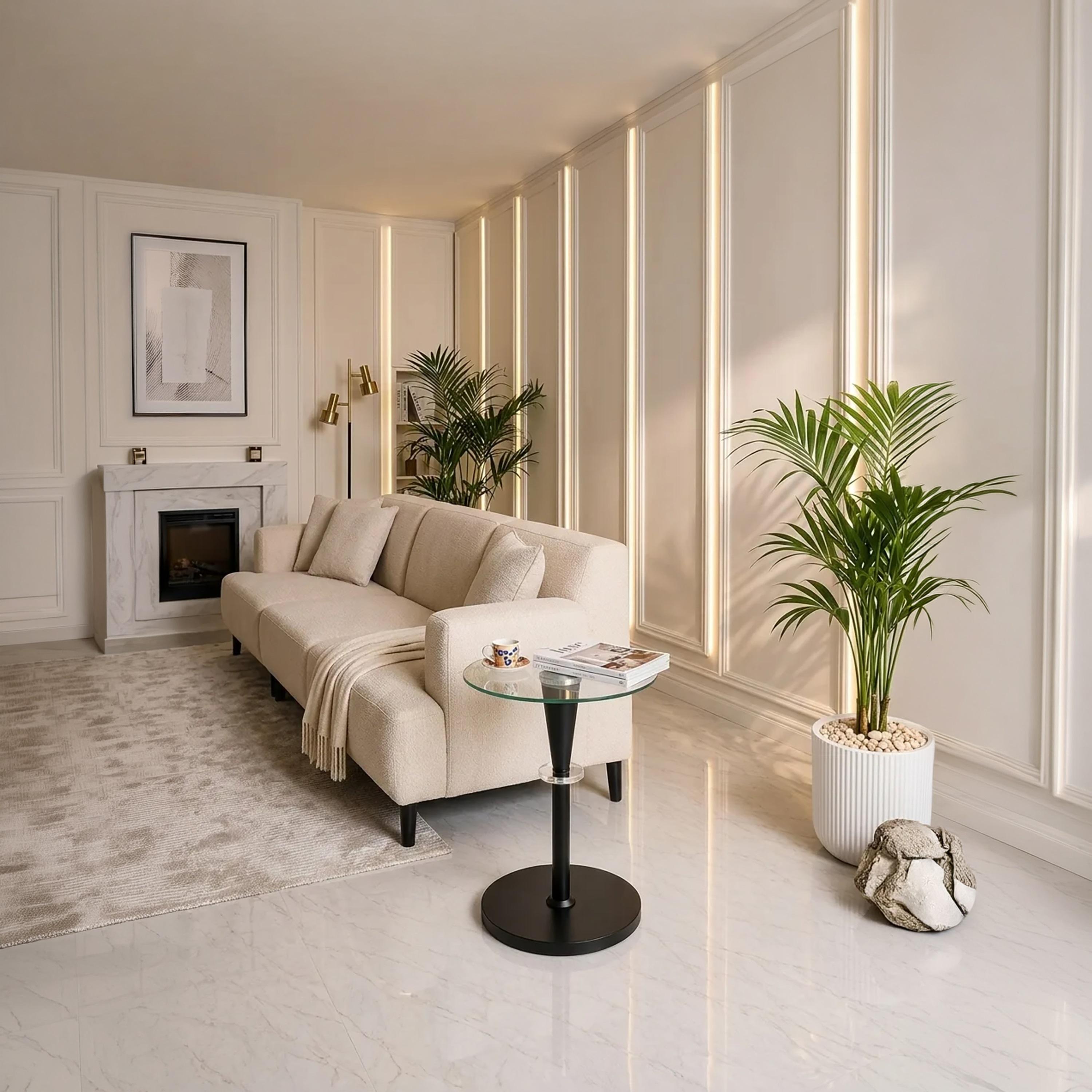 طاولة جانبية زجاجية بقاعدة عمودية من ماريا هومز-furniture-livingroom-sideandendtables-image-2