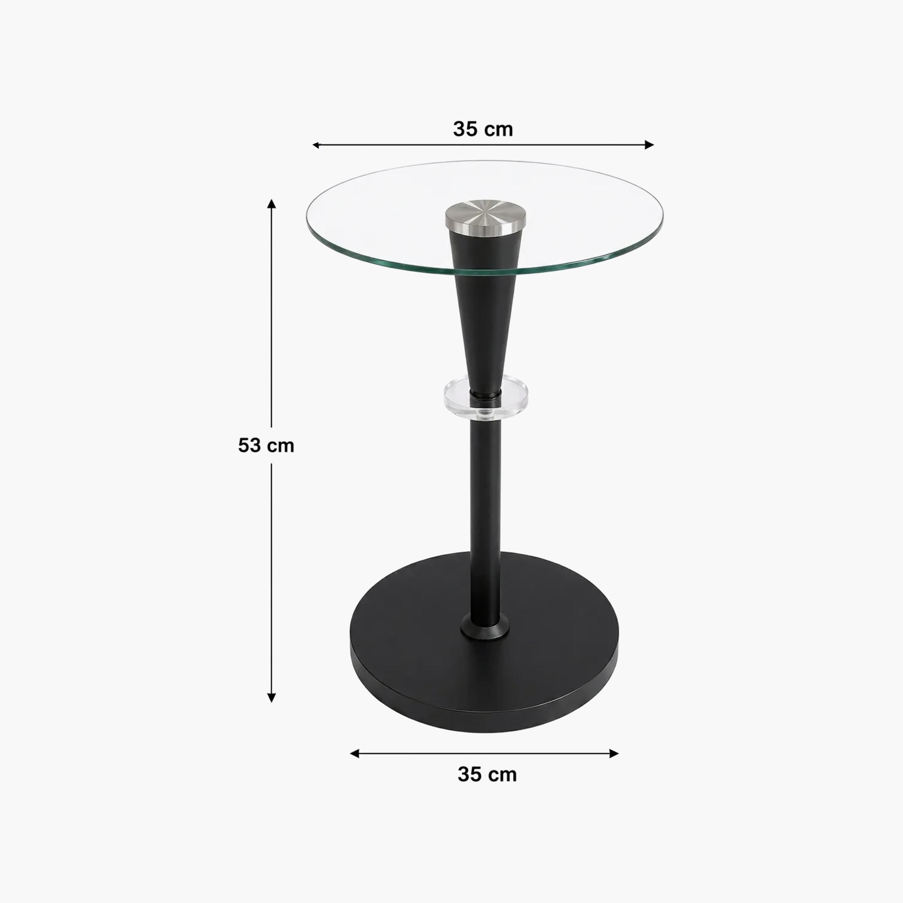 طاولة جانبية زجاجية بقاعدة عمودية من ماريا هومز-furniture-livingroom-sideandendtables-image-4