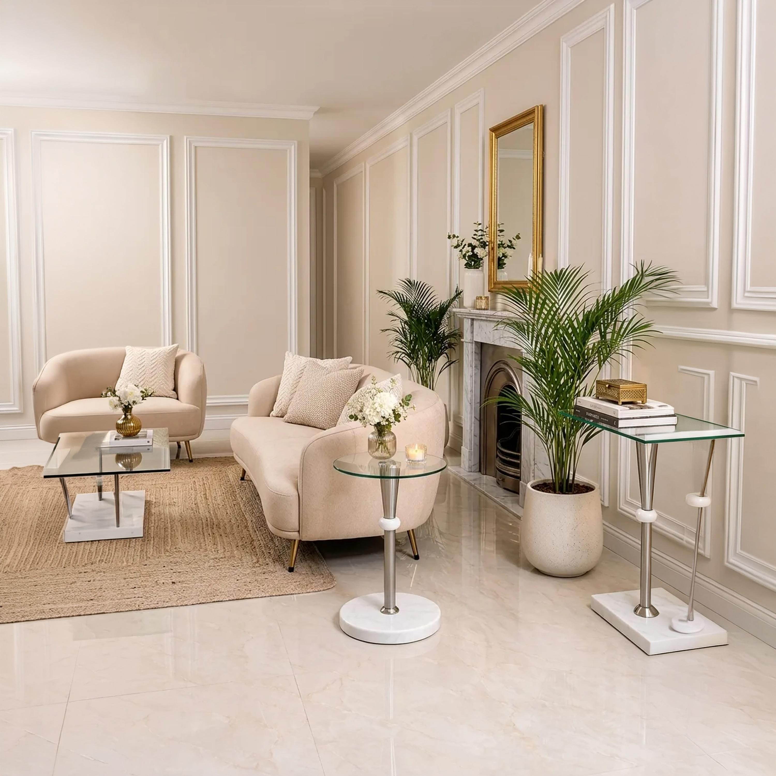 طاولة جانبية زجاجية بقاعدة عمودية من ماريا هومز-furniture-livingroom-sideandendtables-image-2