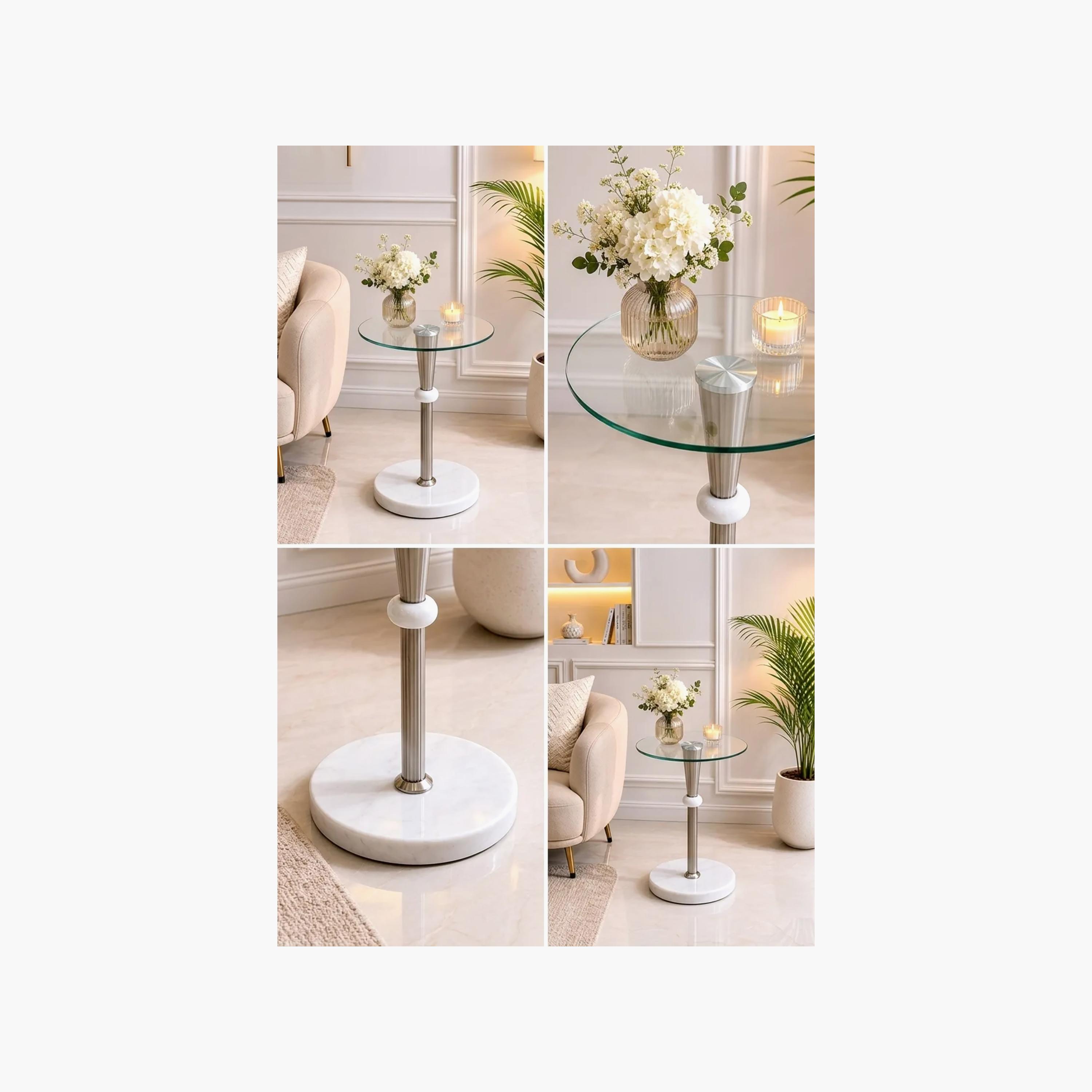 طاولة جانبية زجاجية بقاعدة عمودية من ماريا هومز-furniture-livingroom-sideandendtables-image-3