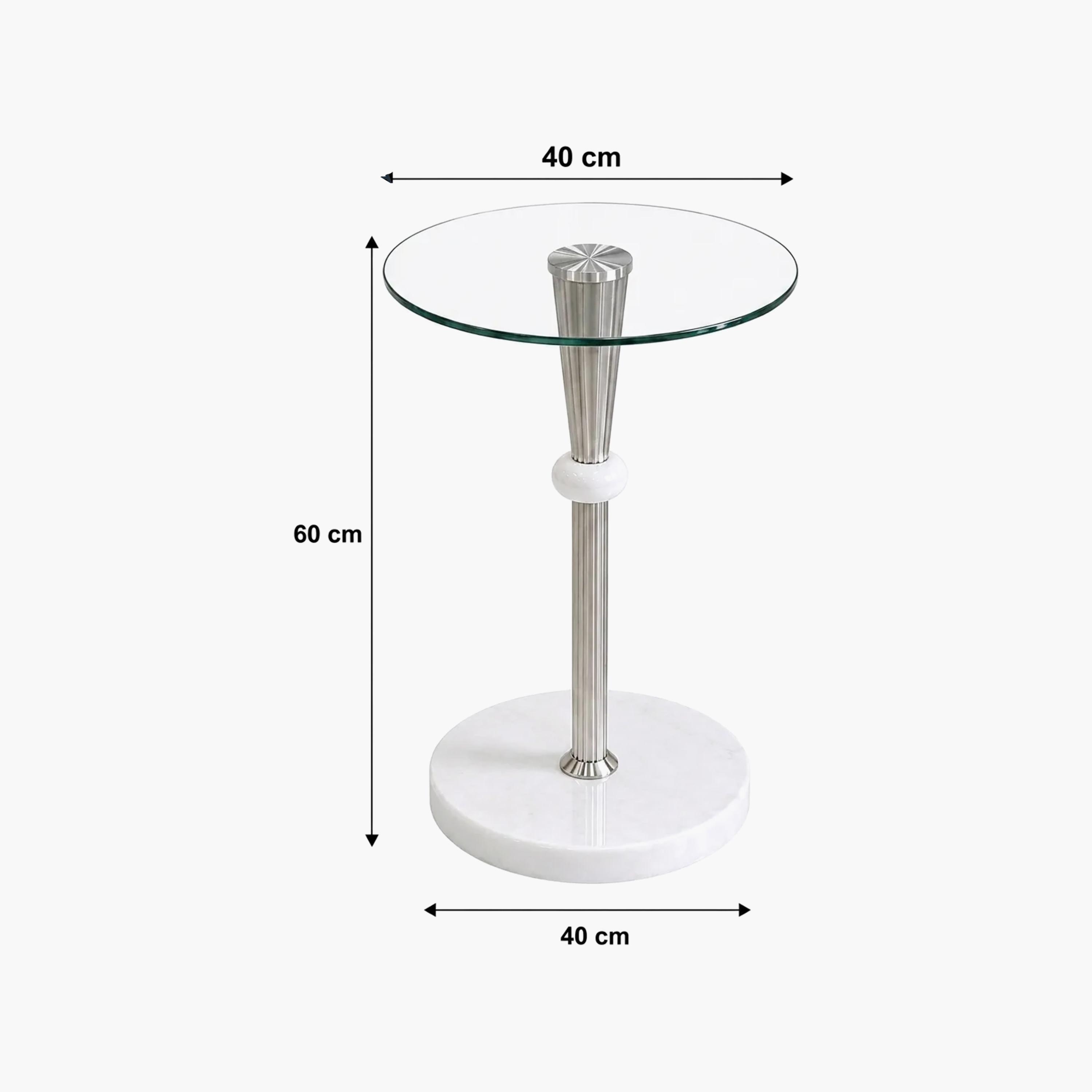طاولة جانبية زجاجية بقاعدة عمودية من ماريا هومز-furniture-livingroom-sideandendtables-image-4