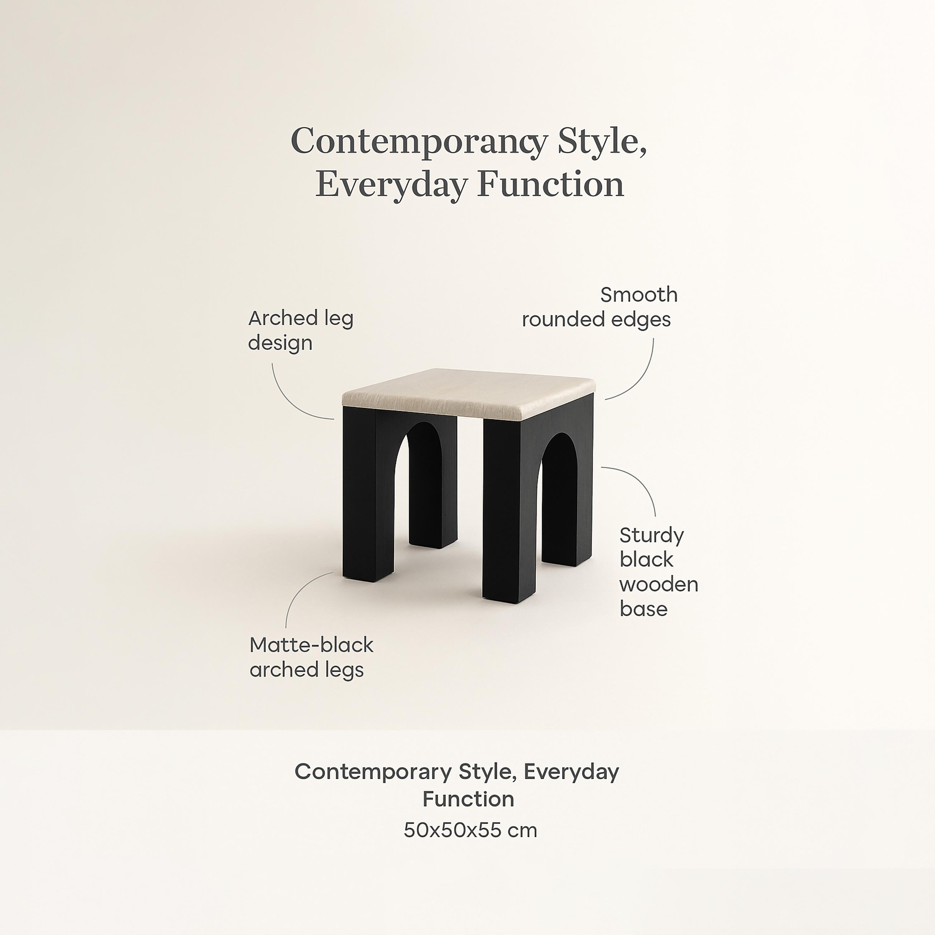طاولة جانبية خشبية بأربع قوائم من ماريا هومز-furniture-livingroom-sideandendtables-image-5