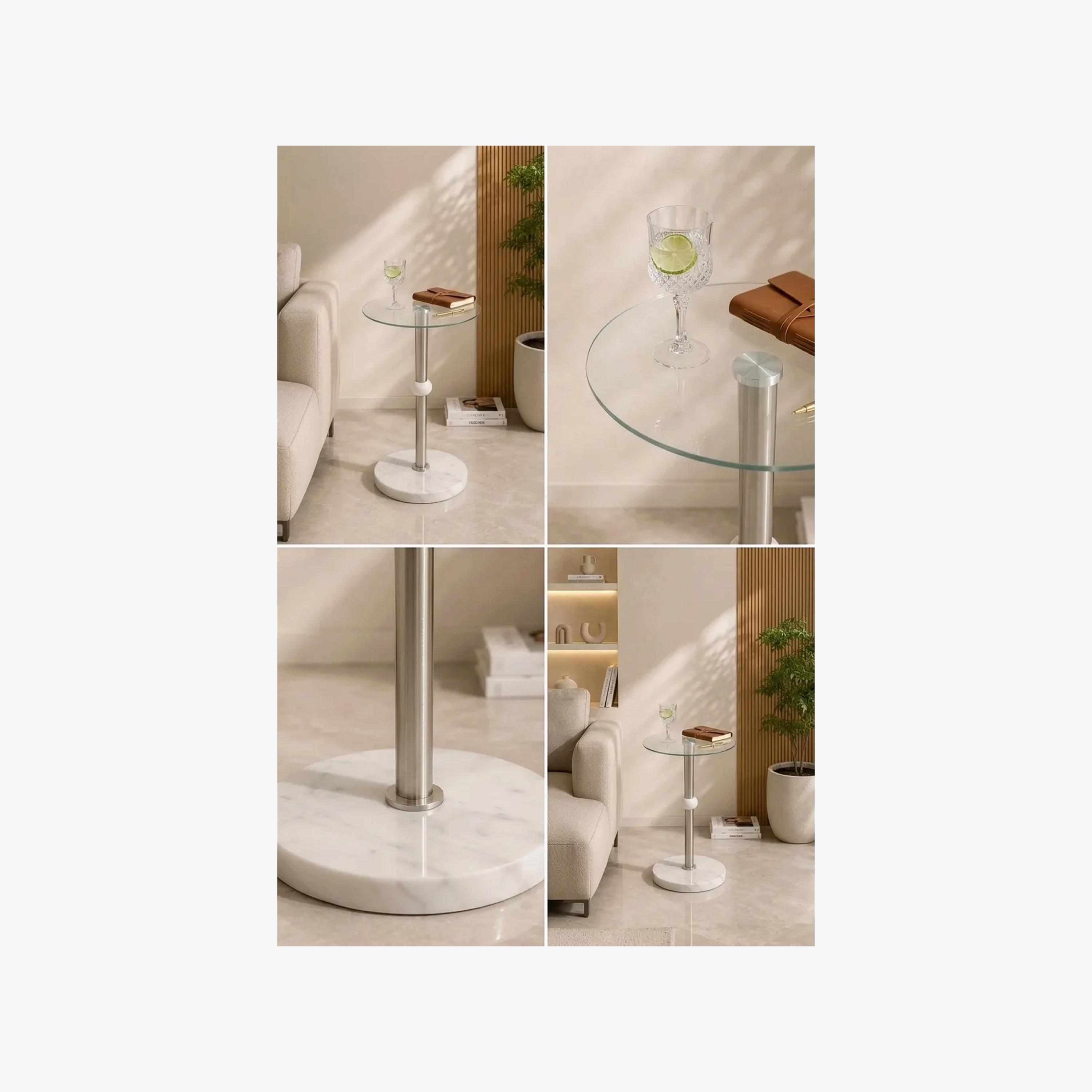 طاولة جانبية زجاجية بقاعدة عمودية من ماريا هومز-furniture-livingroom-sideandendtables-image-3