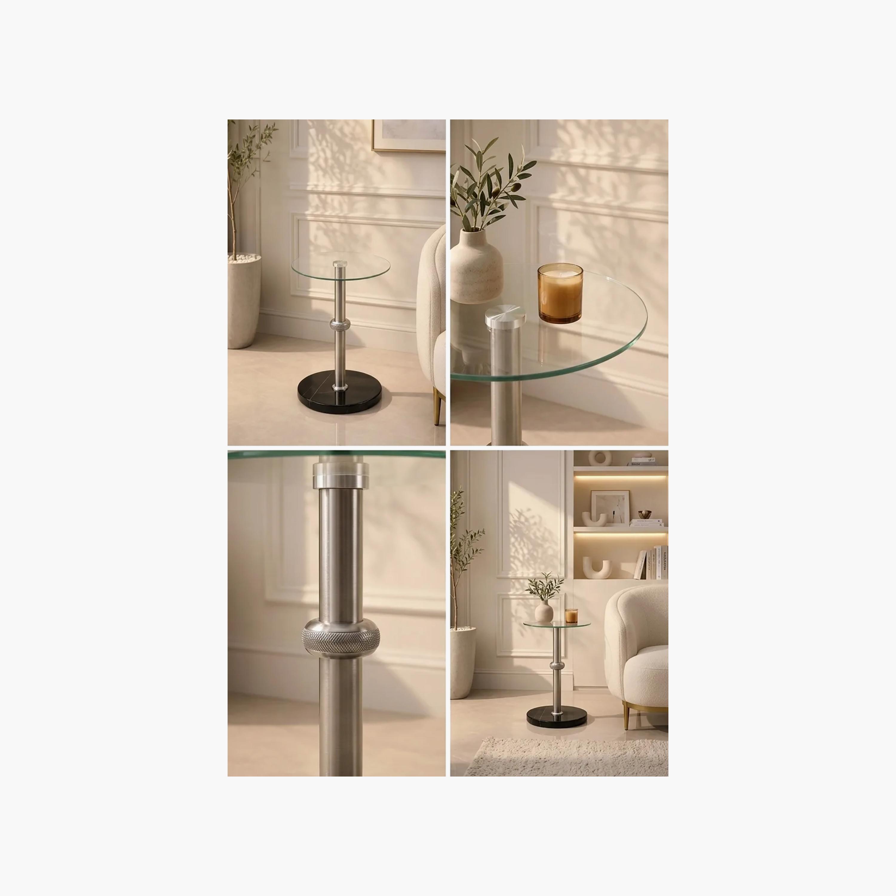 طاولة جانبية زجاجية بقاعدة عمودية من ماريا هومز-furniture-livingroom-sideandendtables-image-3