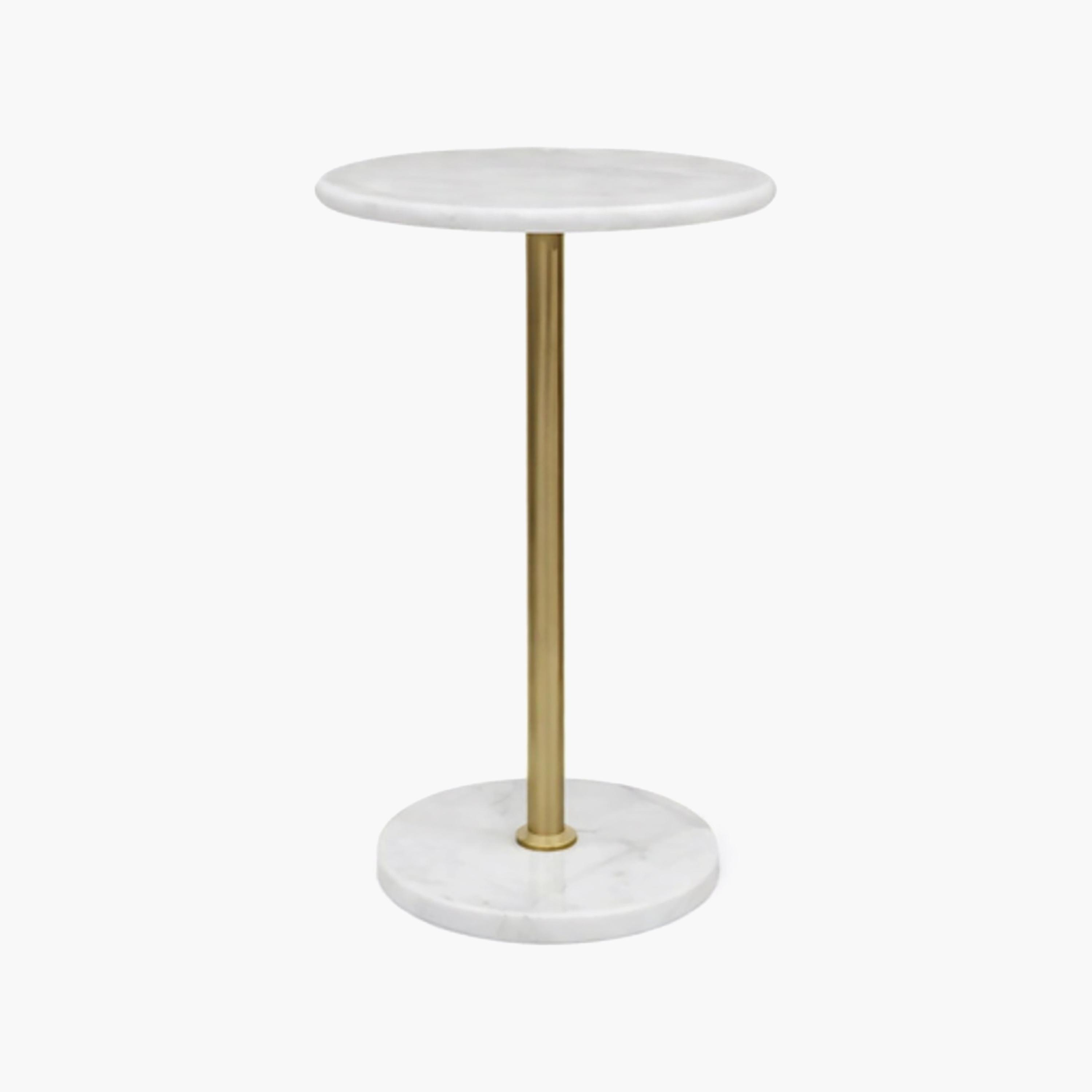 Maria Homes Marble Pedestal Side Table-furniture-livingroom-sideandendtables-image-4