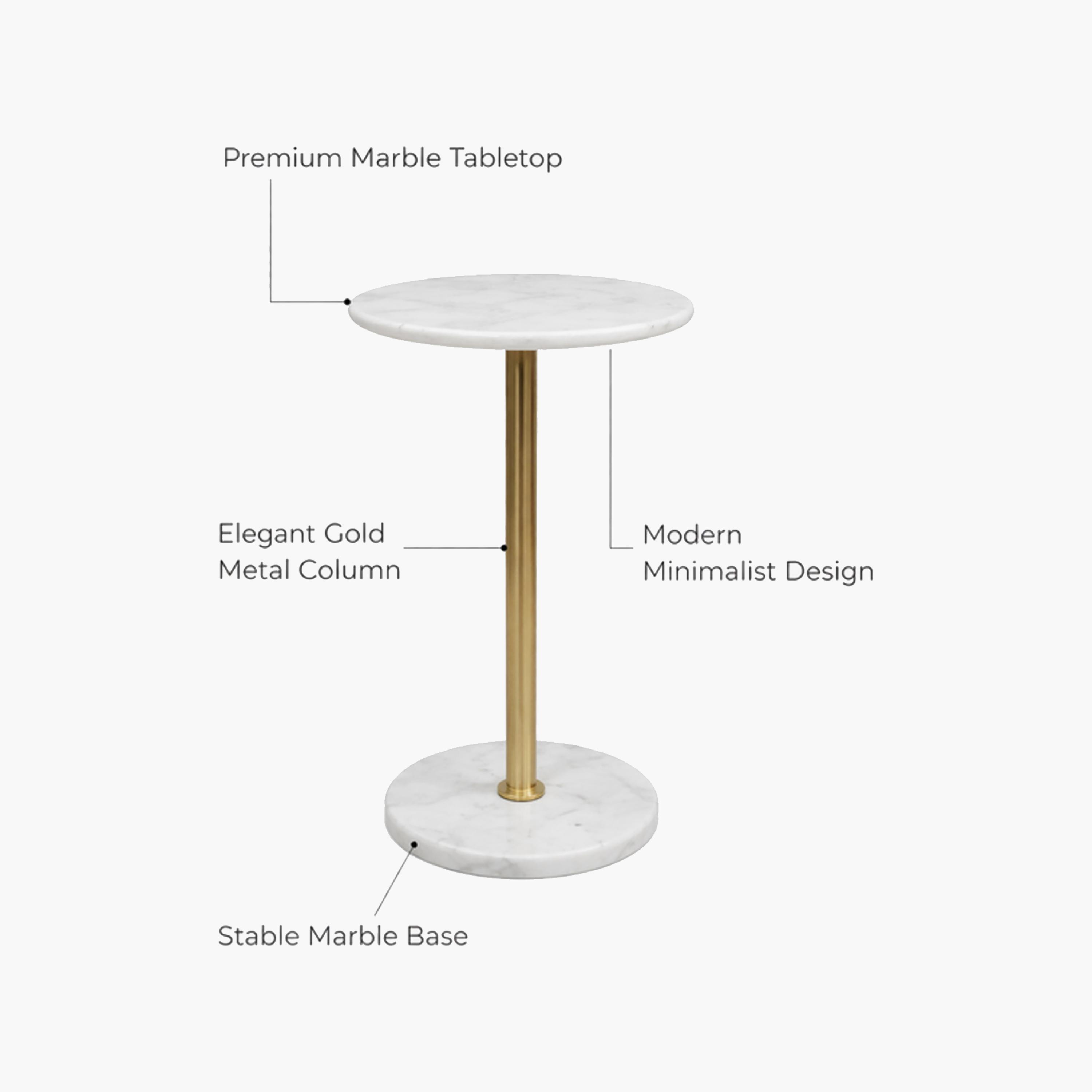 Maria Homes Marble Pedestal Side Table-furniture-livingroom-sideandendtables-image-5