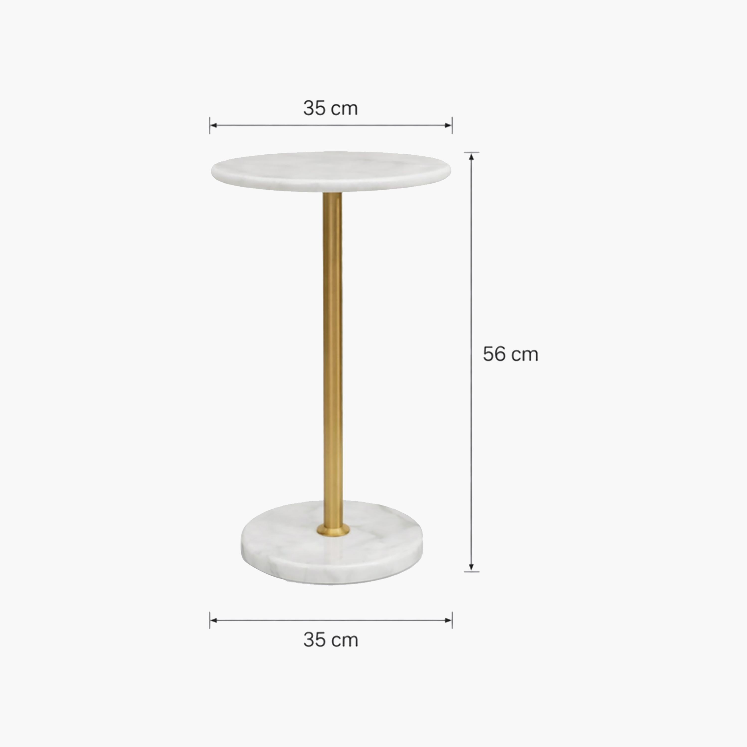Maria Homes Marble Pedestal Side Table-furniture-livingroom-sideandendtables-image-6