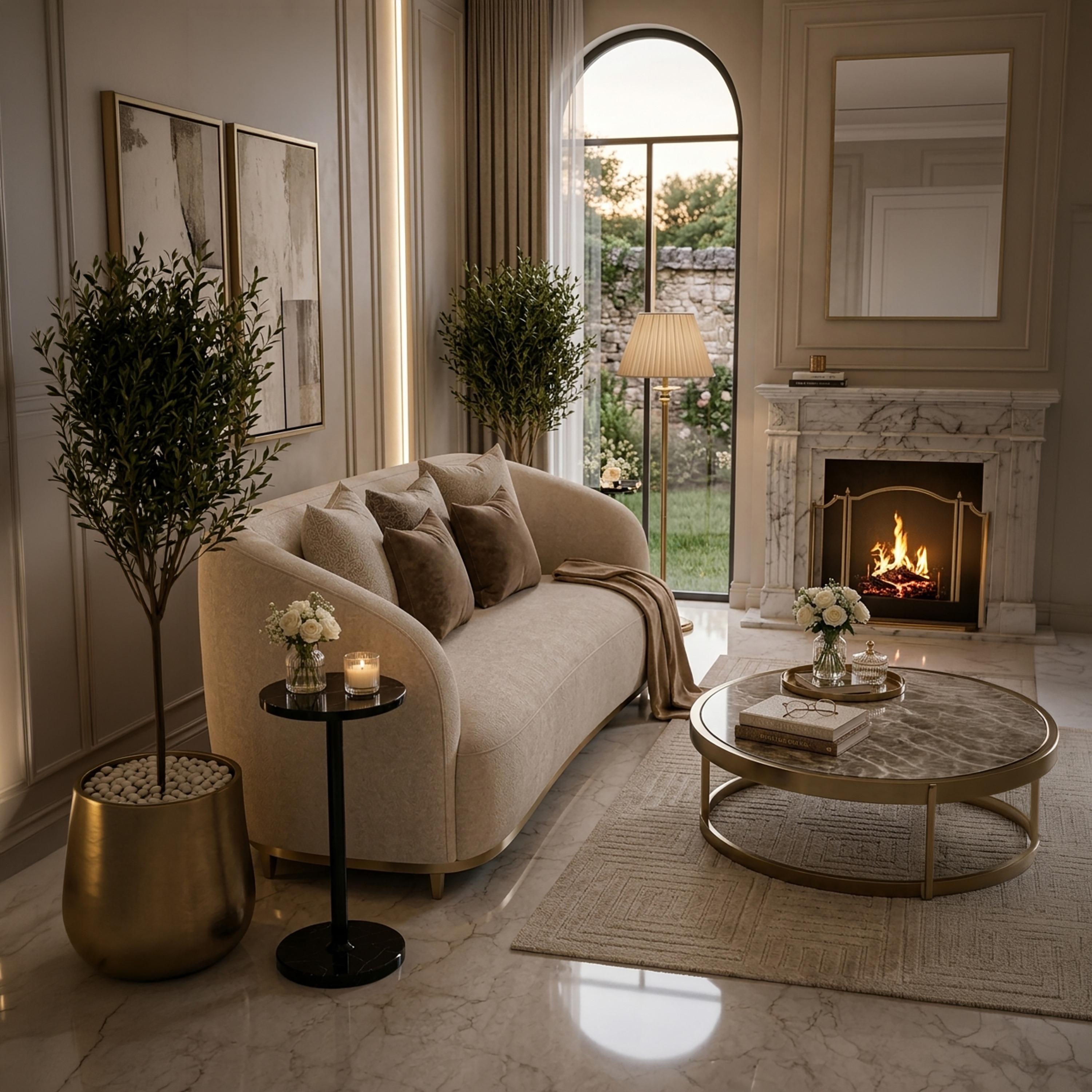 طاولة جانبية خشبية بقاعدة عمودية من ماريا هومز-furniture-livingroom-sideandendtables-image-2