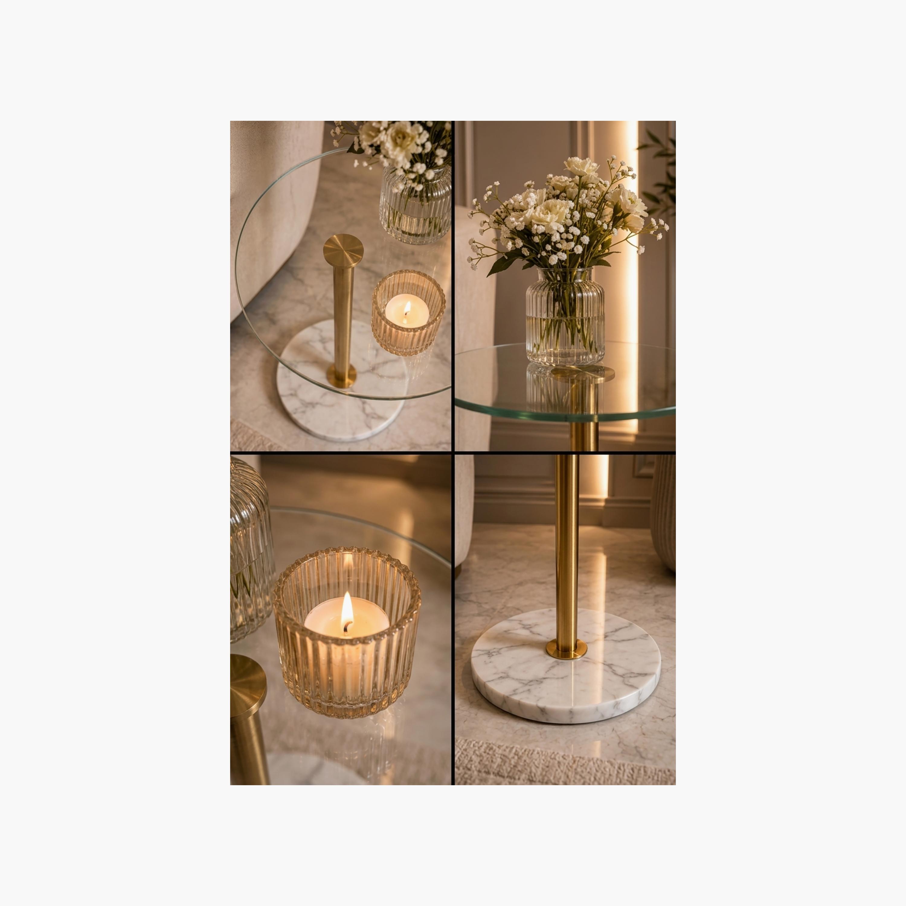 Maria Homes Glass Pedestal Accent Table-furniture-livingroom-sideandendtables-image-3