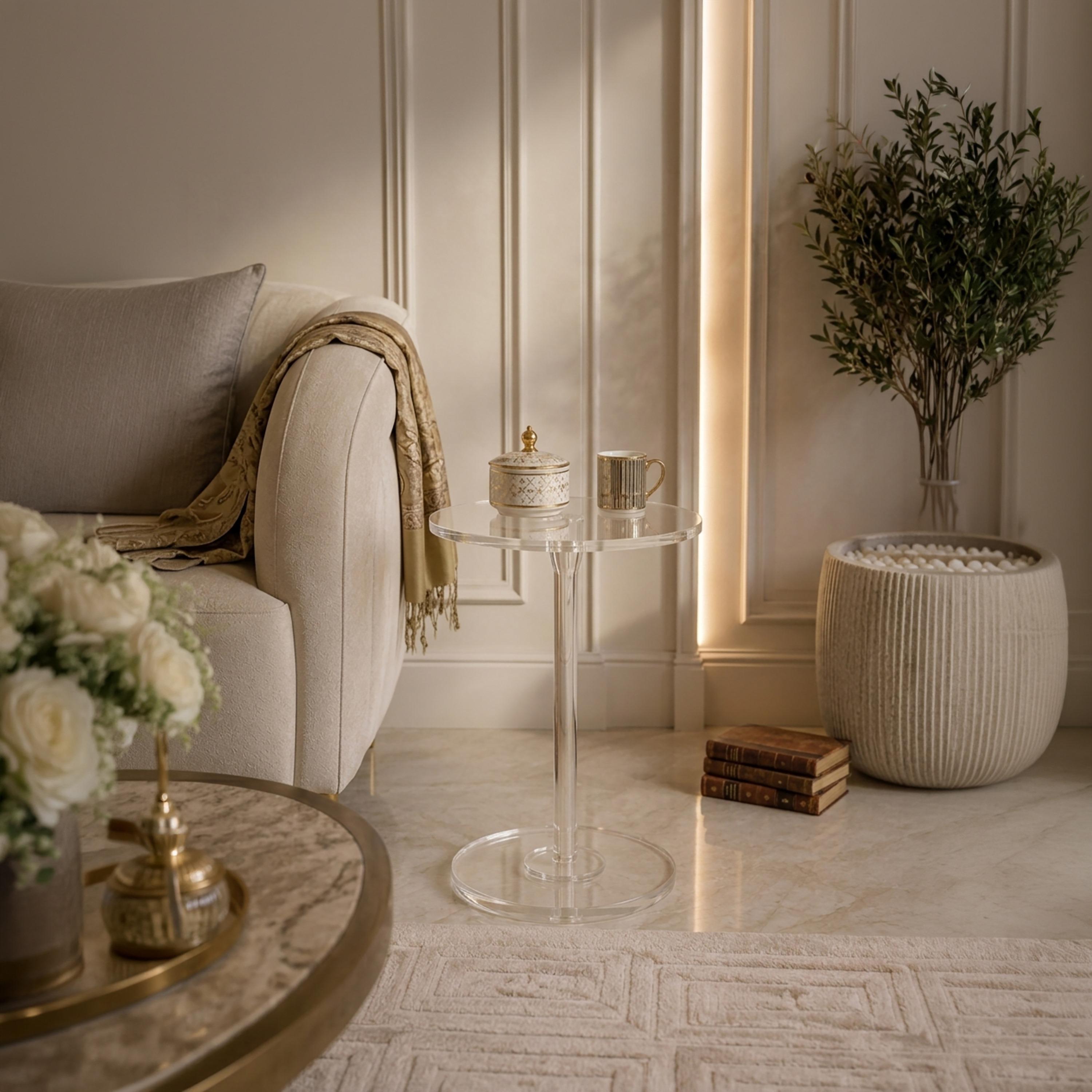 طاولة جانبية خشبية بقاعدة عمودية من ماريا هومز-furniture-livingroom-sideandendtables-image-2