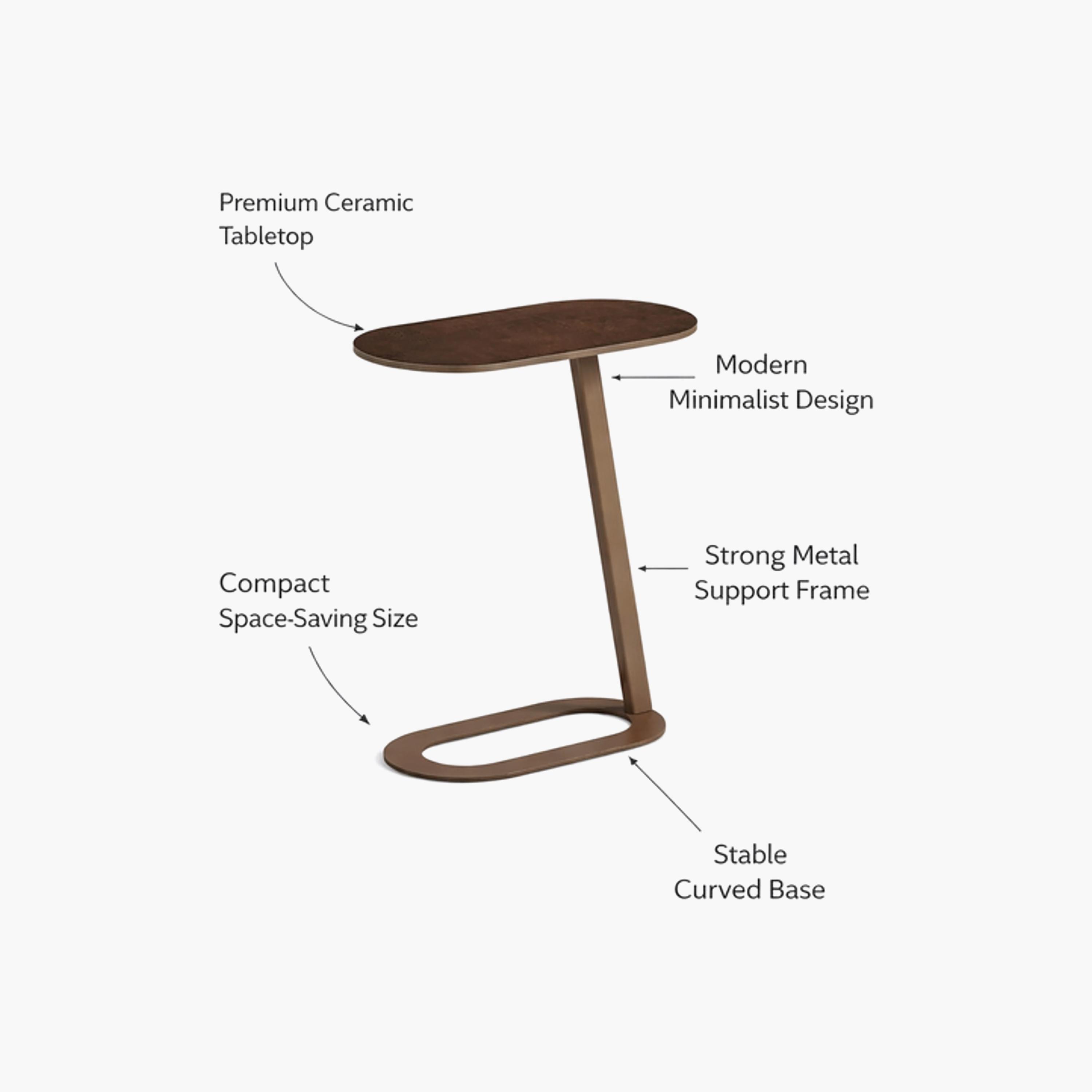 Maria Homes Metal Pedestal Accent Table-furniture-livingroom-sideandendtables-image-4