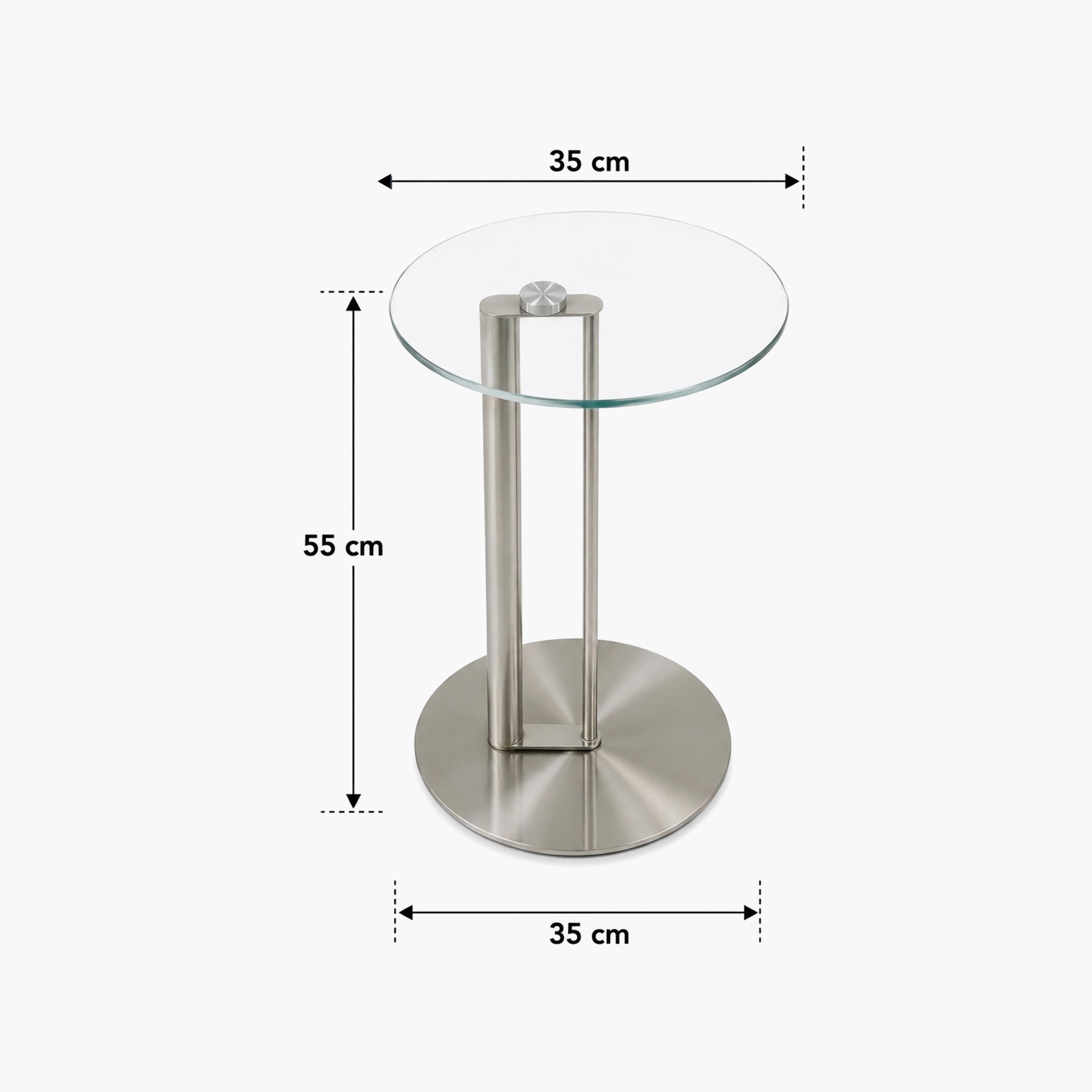 طاولة زينة بقاعدة زجاجية من ماريا هومز-furniture-livingroom-sideandendtables-image-4