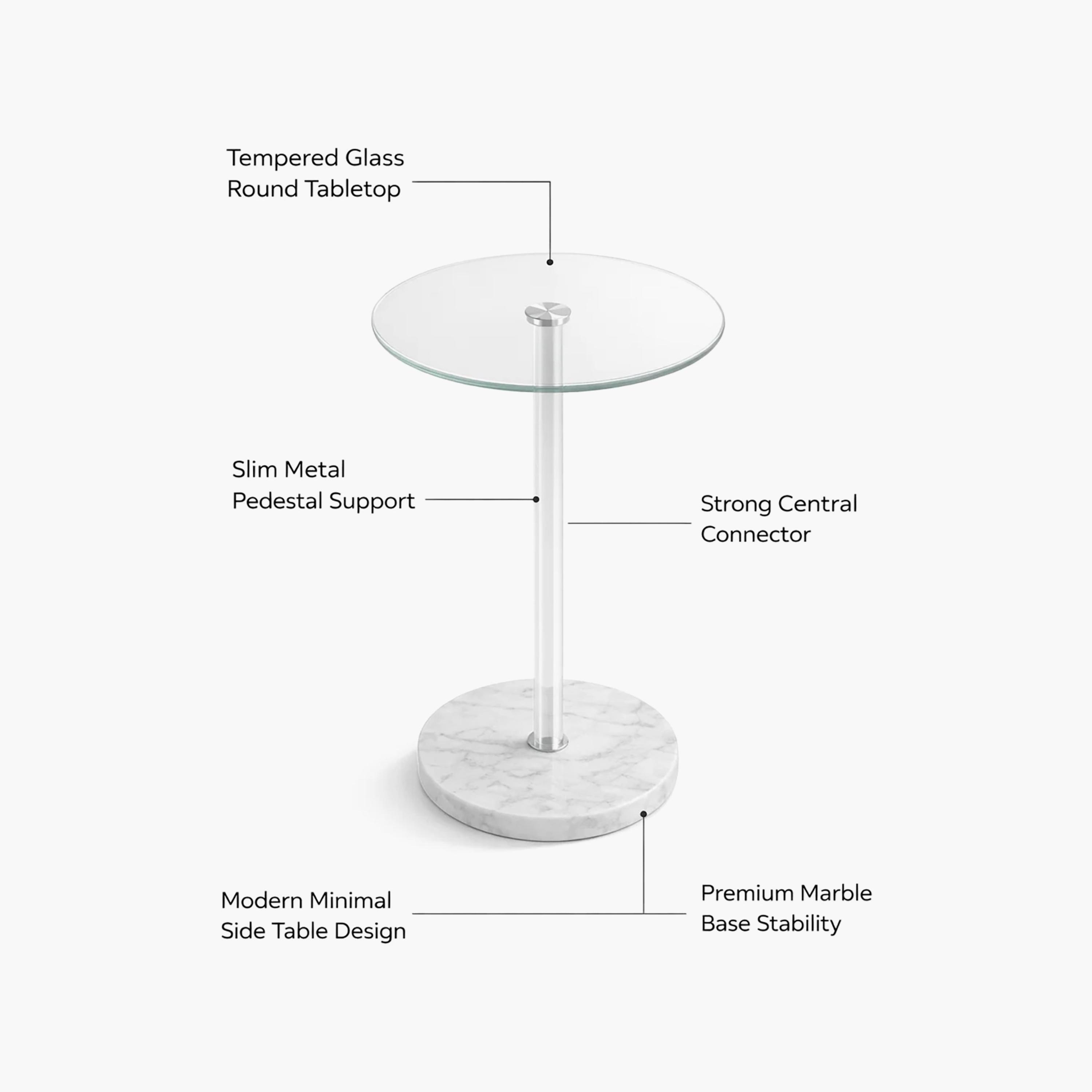 طاولة زينة بقاعدة زجاجية من ماريا هومز-furniture-livingroom-sideandendtables-image-5