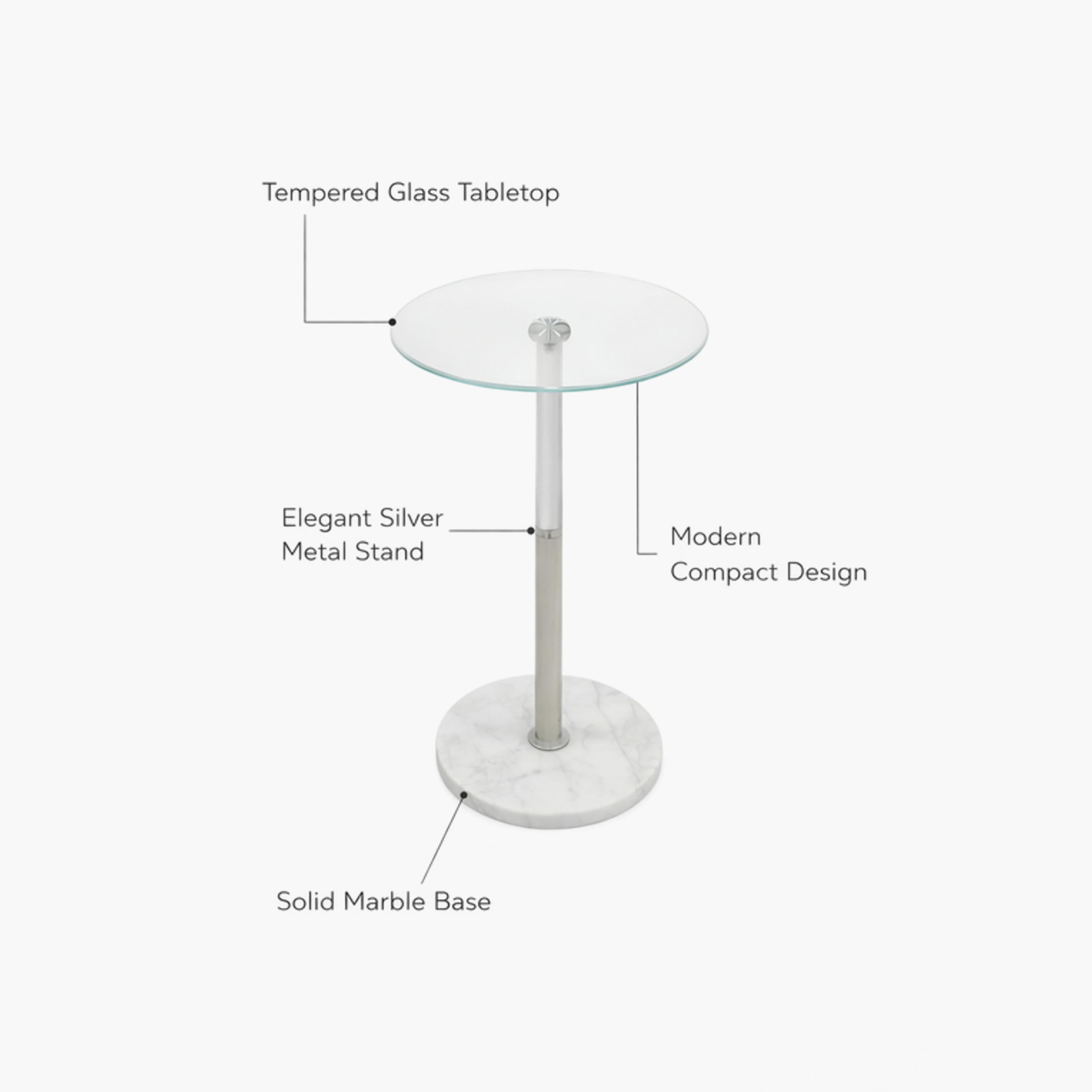 طاولة زينة بقاعدة زجاجية من ماريا هومز-furniture-livingroom-sideandendtables-image-5