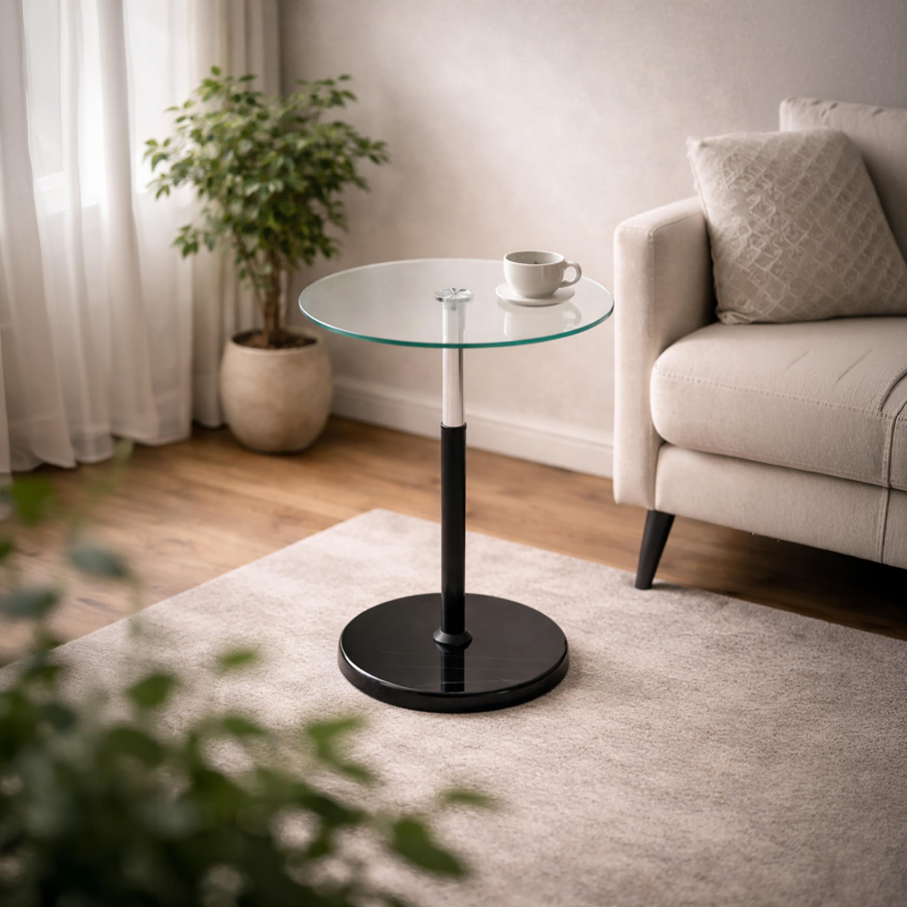 طاولة زينة بقاعدة زجاجية من ماريا هومز-furniture-livingroom-sideandendtables-image-3