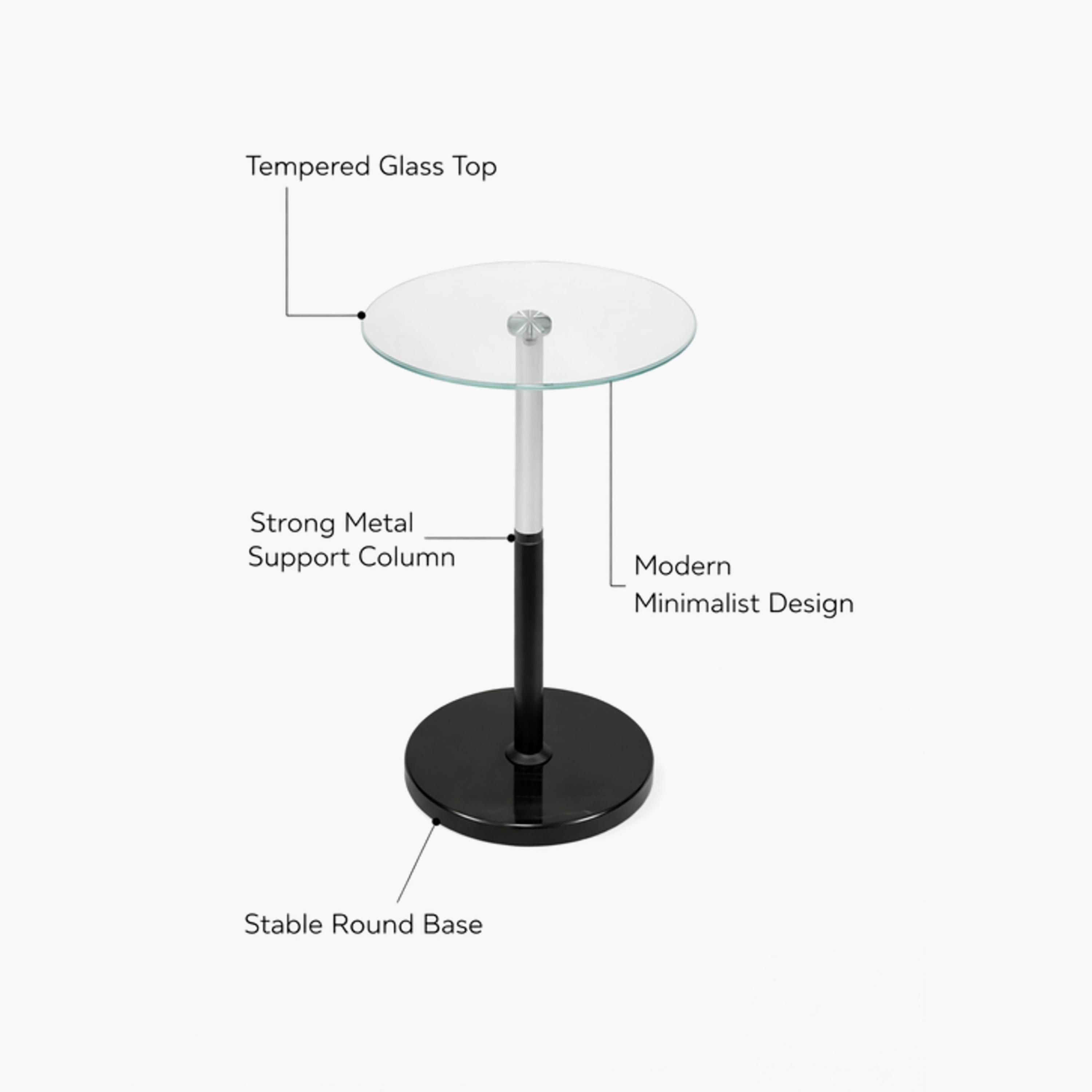 طاولة زينة بقاعدة زجاجية من ماريا هومز-furniture-livingroom-sideandendtables-image-5
