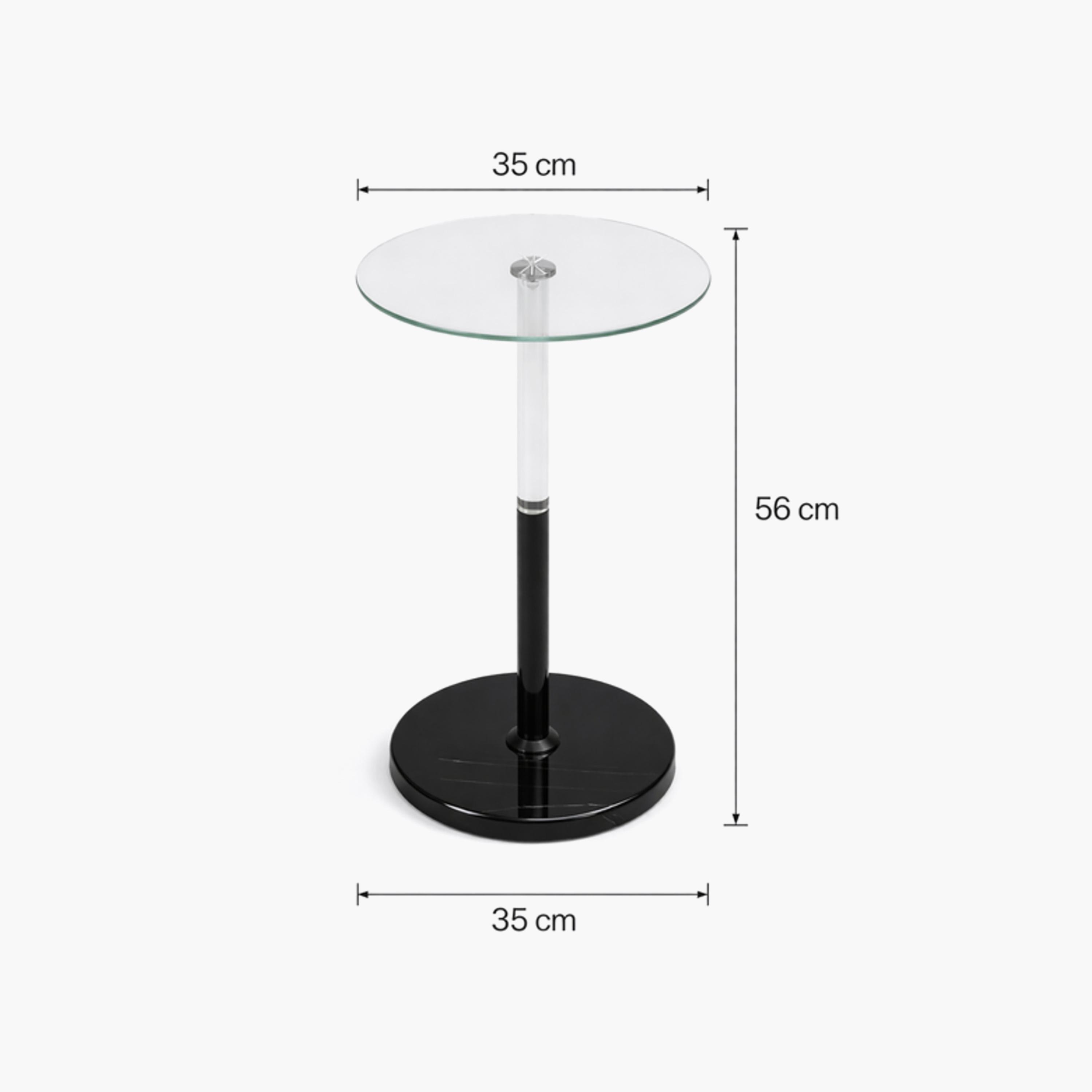 طاولة زينة بقاعدة زجاجية من ماريا هومز-furniture-livingroom-sideandendtables-image-6