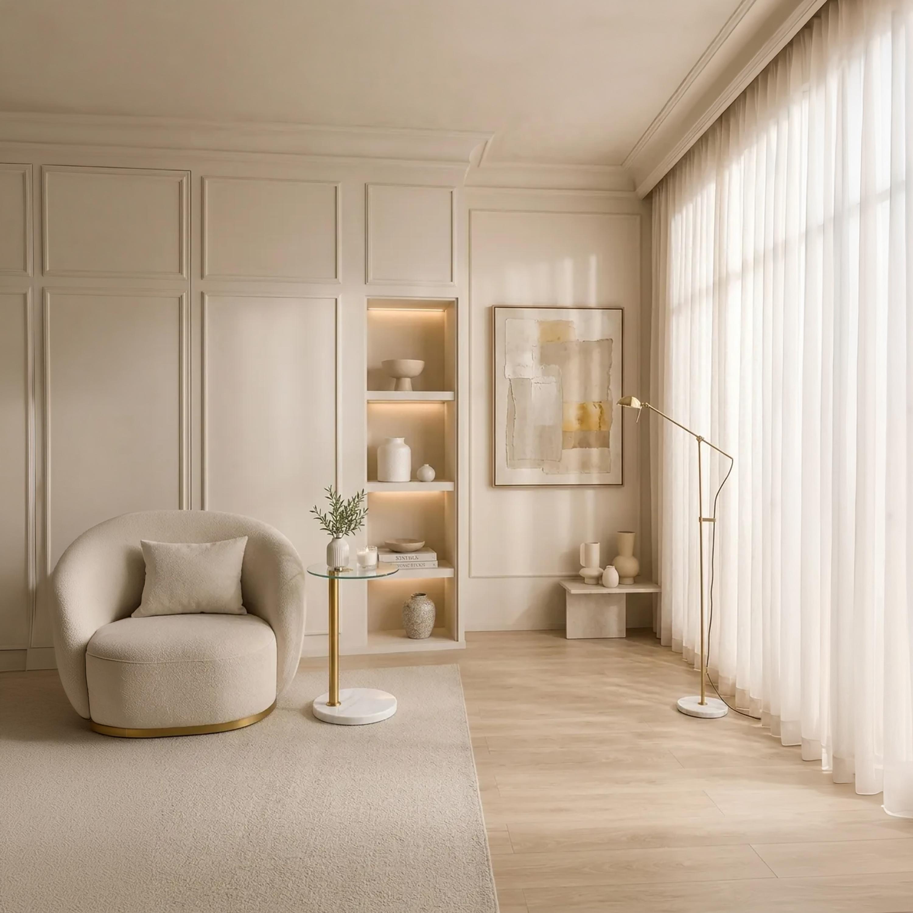 طاولة زينة بقاعدة زجاجية من ماريا هومز-furniture-livingroom-sideandendtables-image-2