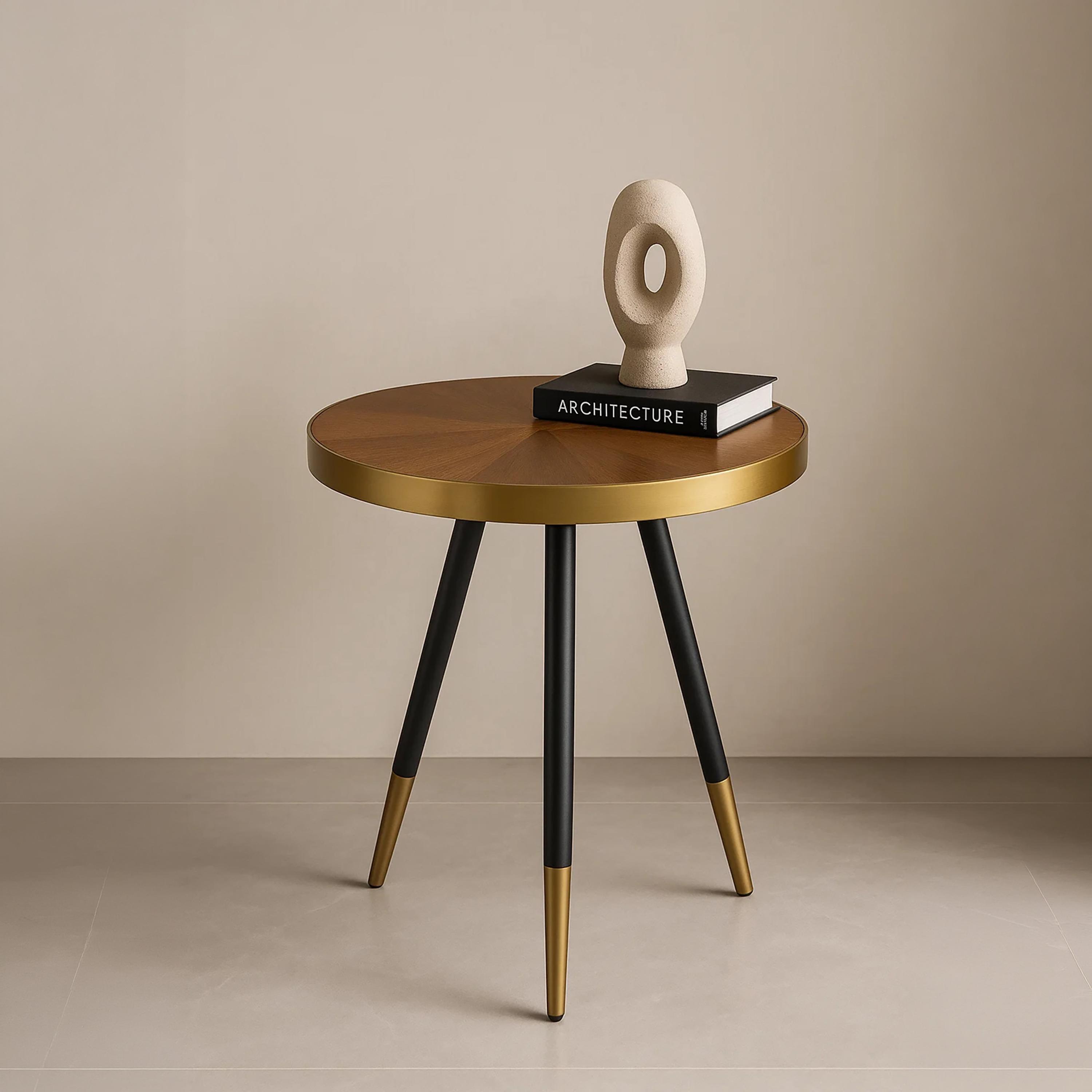 طاولة جانبية بأرجل خشبية مخروطية من ماريا هومز-furniture-livingroom-sideandendtables-image-1