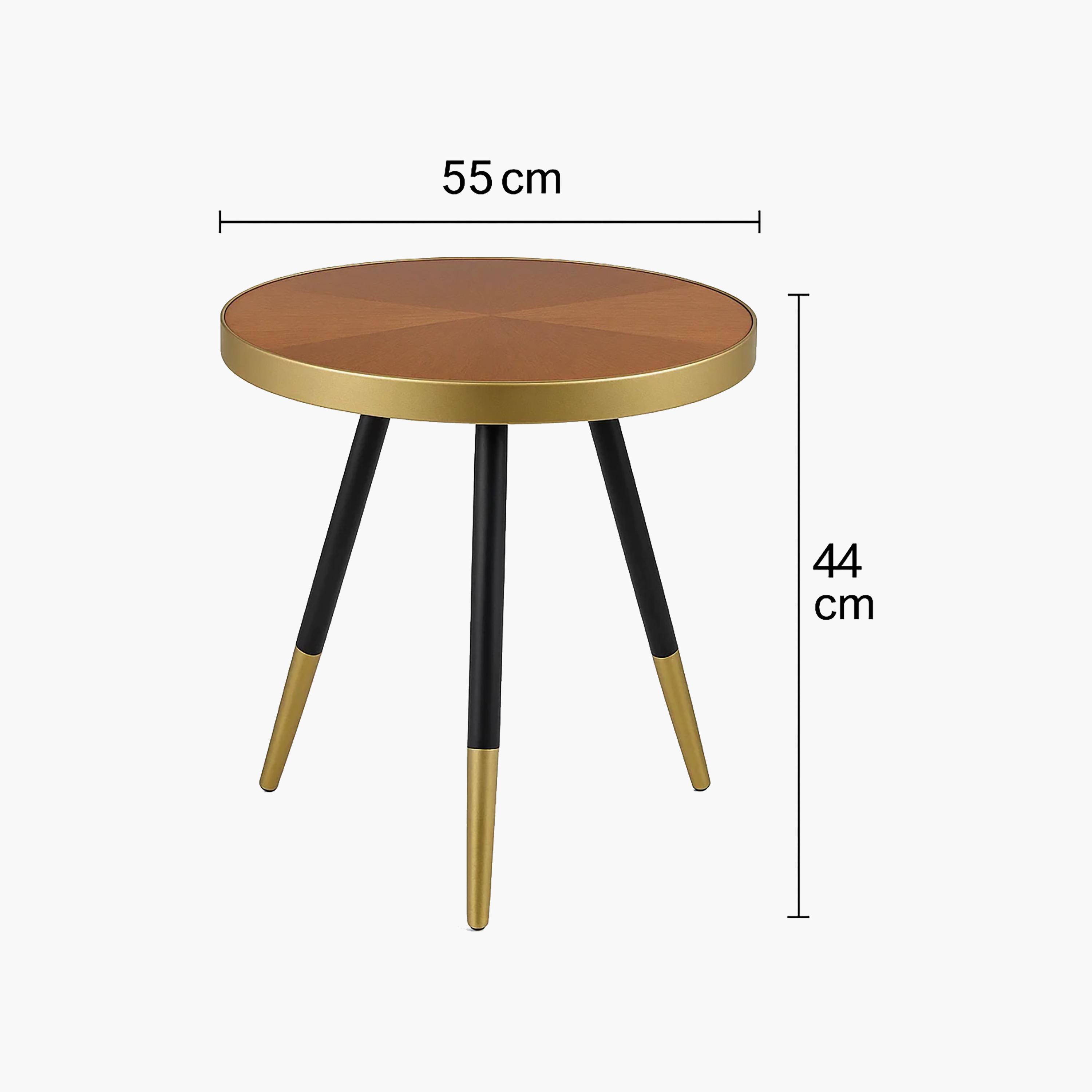 طاولة جانبية بأرجل خشبية مخروطية من ماريا هومز-furniture-livingroom-sideandendtables-image-5