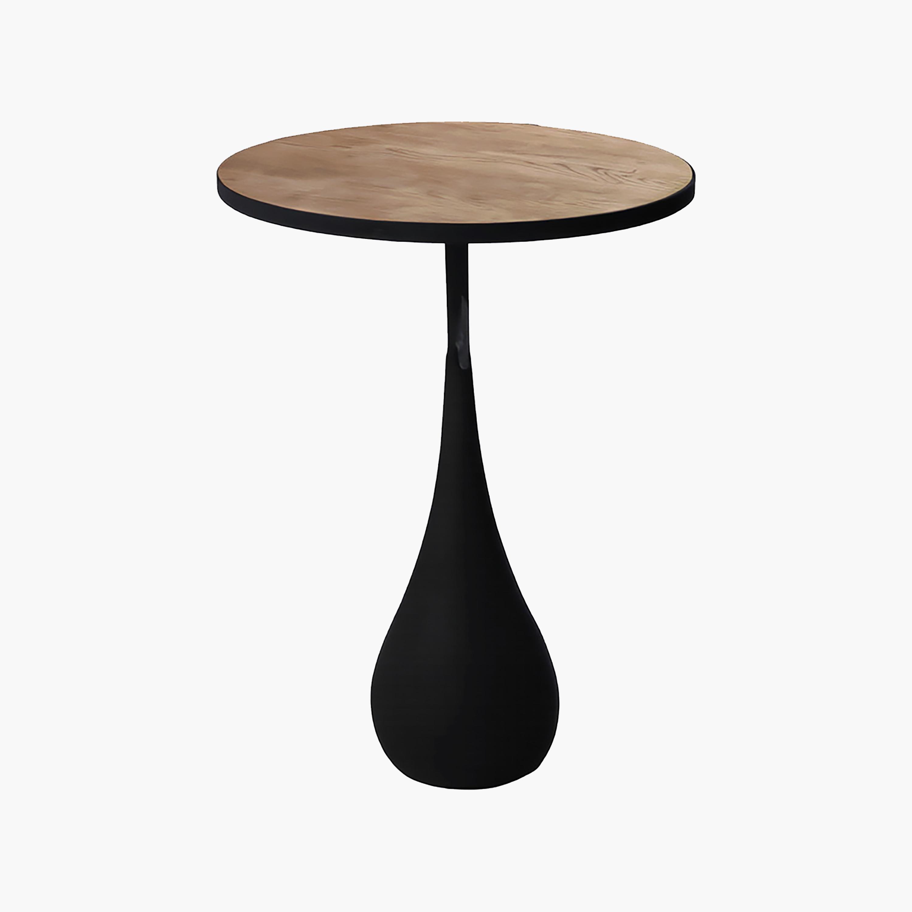 طاولة جانبية خشبية بقاعدة عمودية من ماريا هومز-furniture-livingroom-sideandendtables-image-4