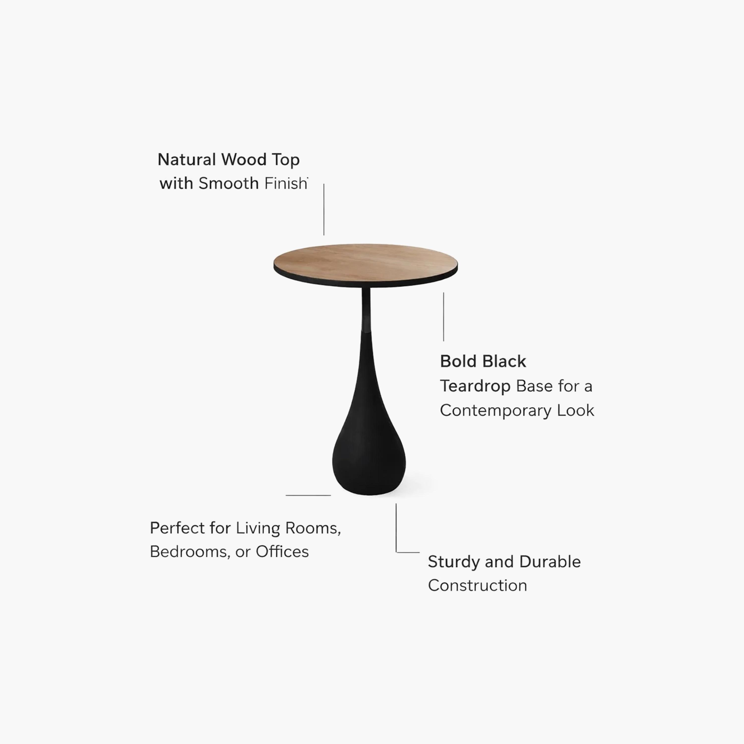 طاولة جانبية خشبية بقاعدة عمودية من ماريا هومز-furniture-livingroom-sideandendtables-image-5