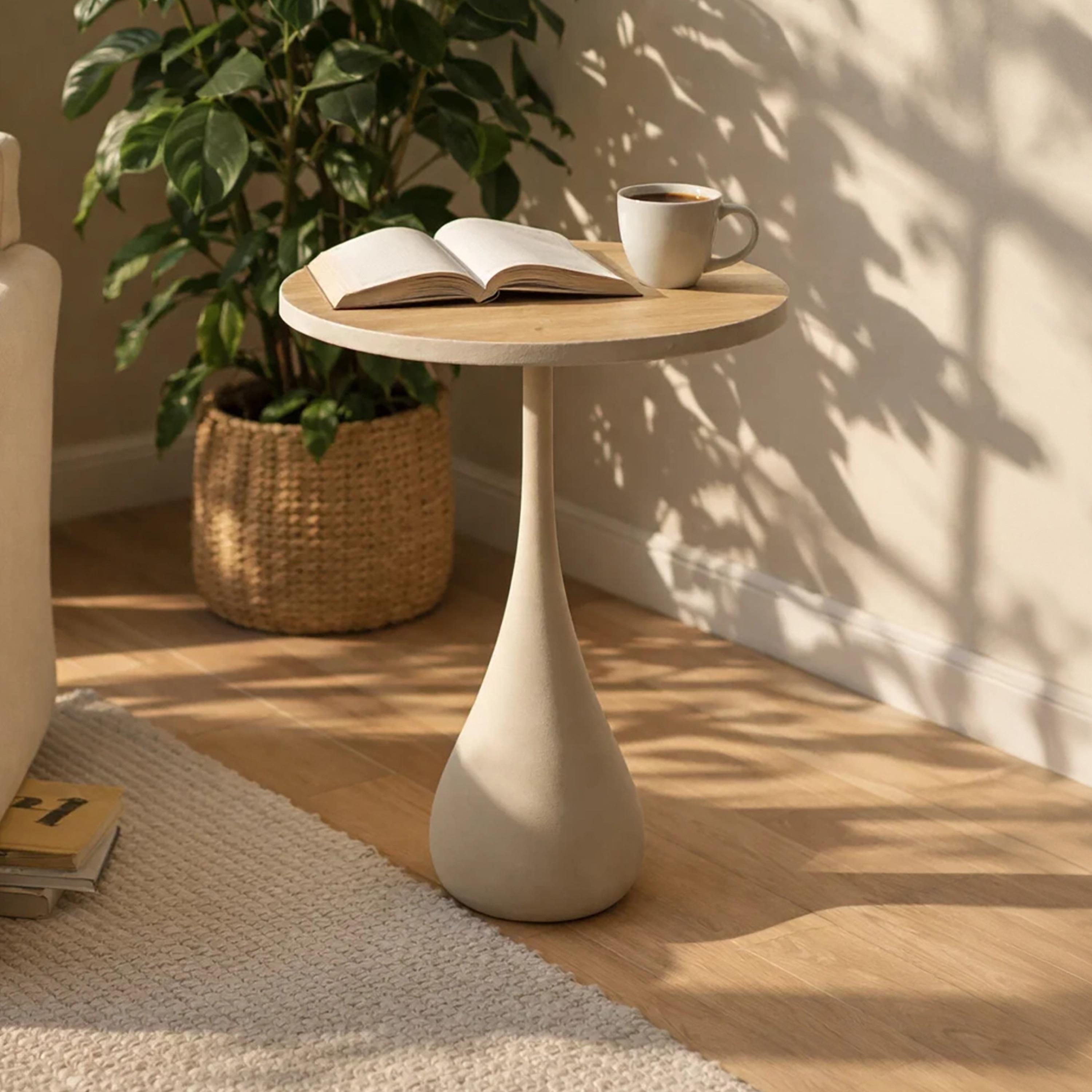 طاولة جانبية خشبية من ماريا هومز-furniture-livingroom-sideandendtables-image-1