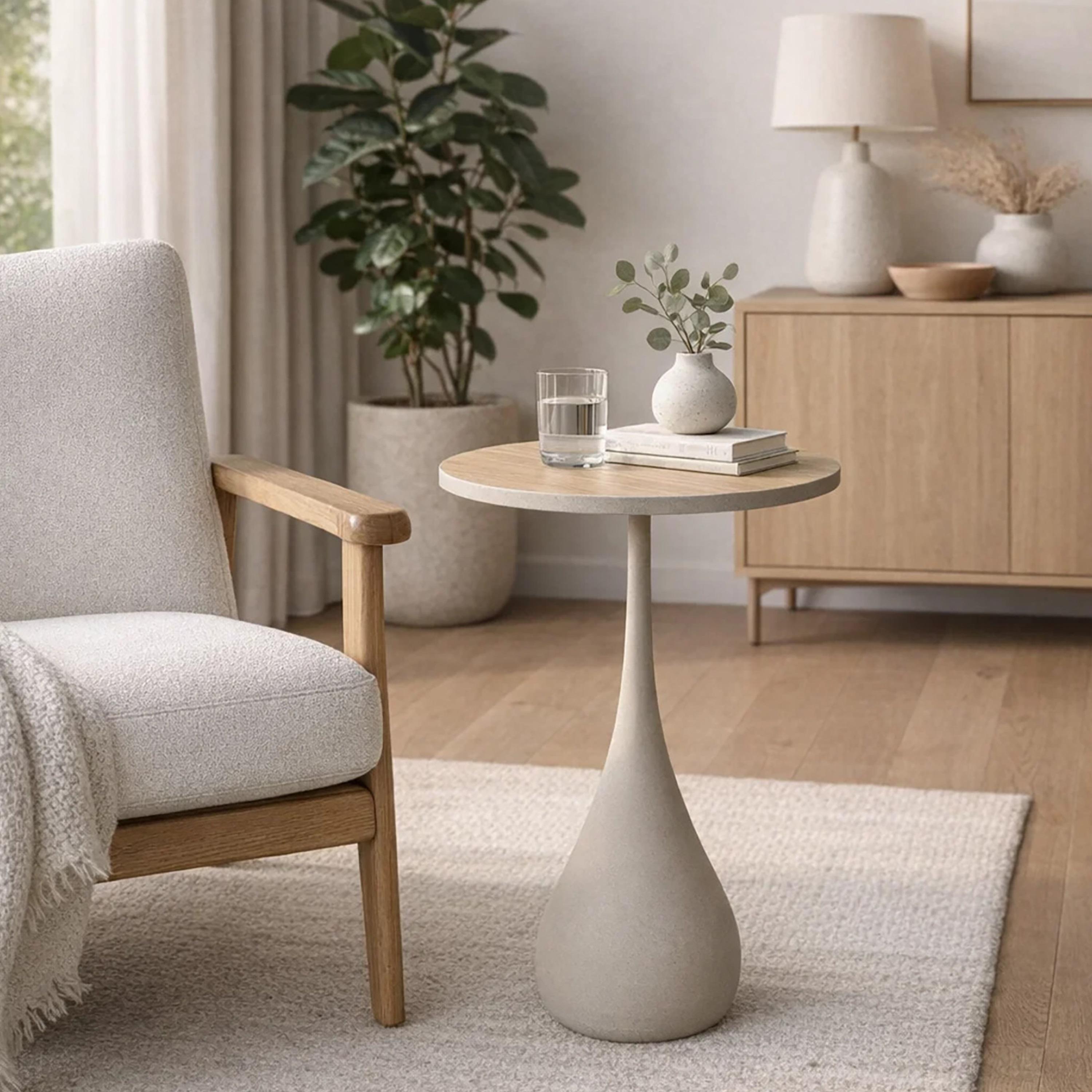 طاولة جانبية خشبية من ماريا هومز-furniture-livingroom-sideandendtables-image-2