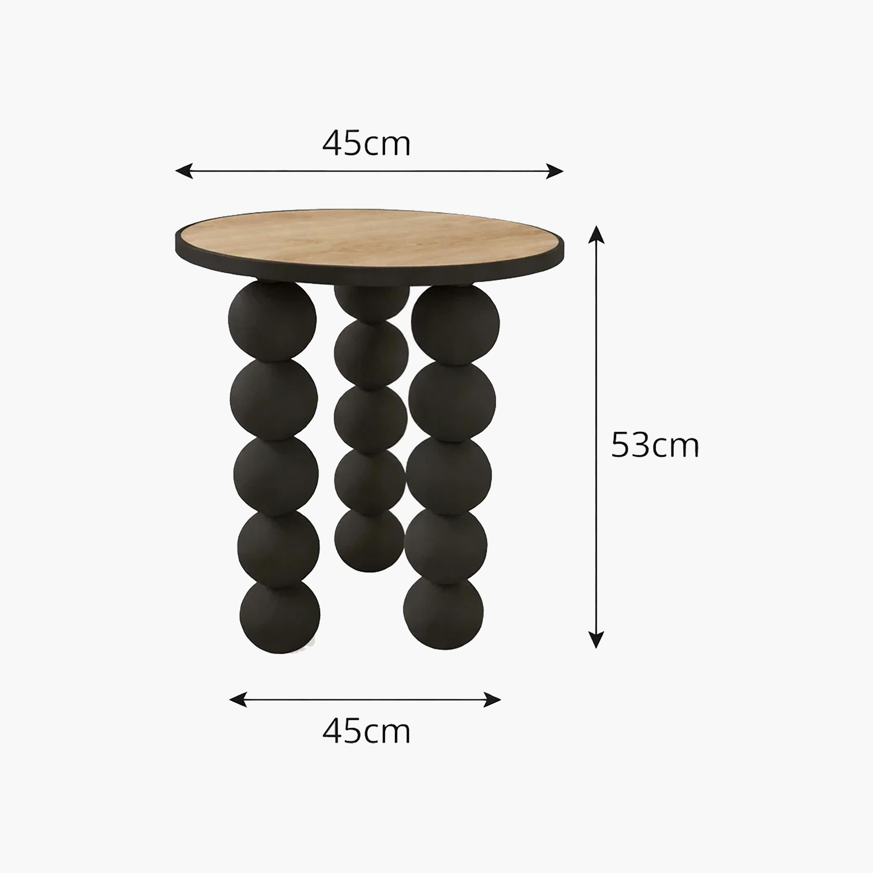 طاولة جانبية بأرجل خشبية من ماريا هومز-furniture-livingroom-sideandendtables-image-5