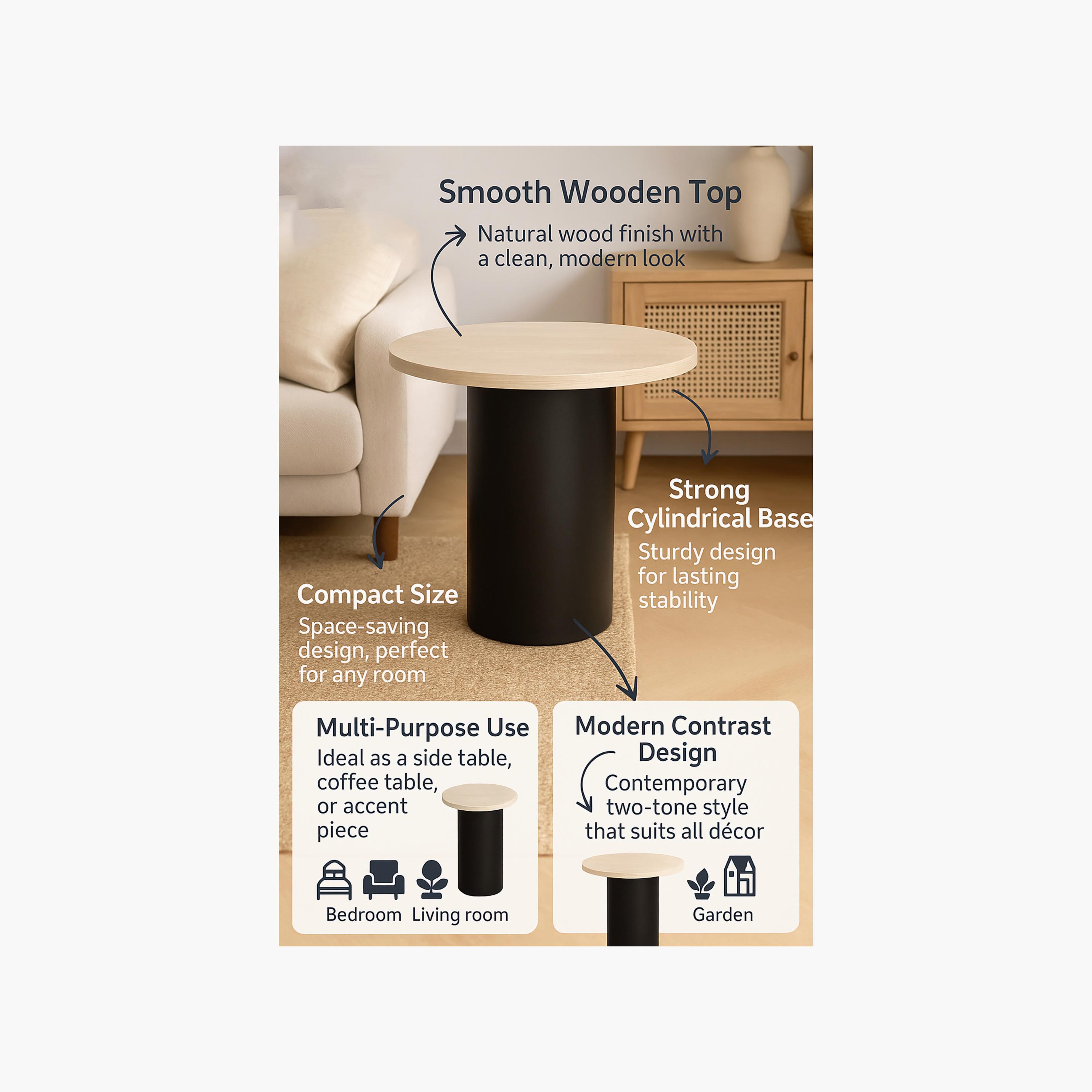 Maria Homes Wooden Side Table-furniture-livingroom-sideandendtables-image-5