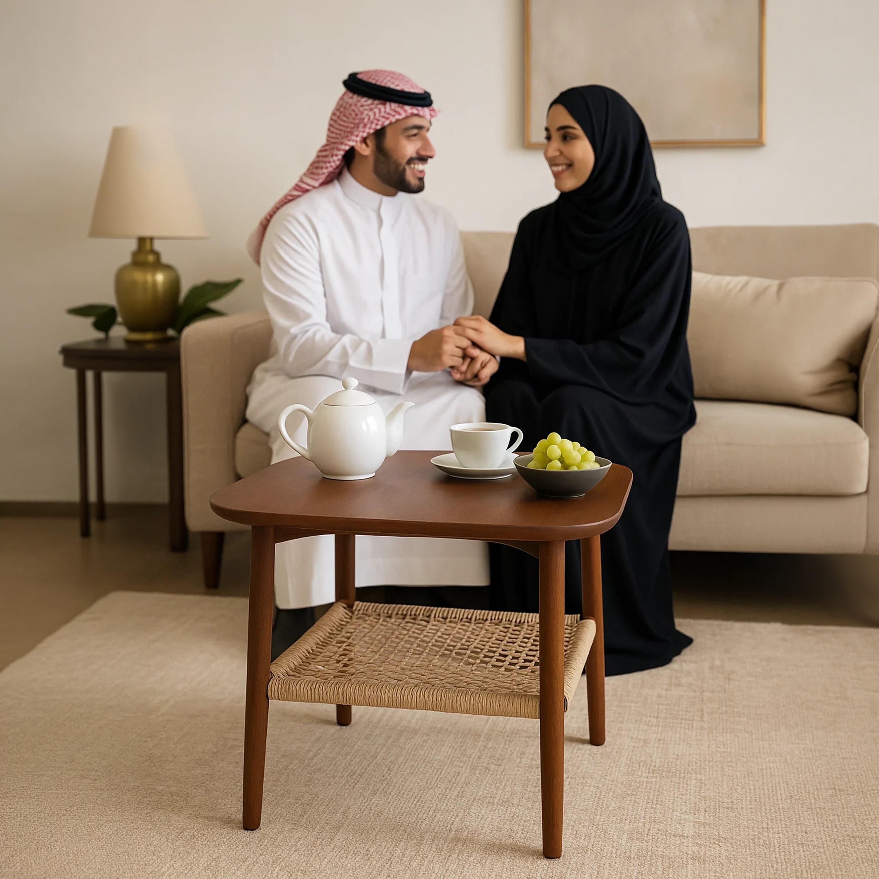 طاولة جانبية روطان بأربع أرجل من ماريا هومز-furniture-livingroom-sideandendtables-image-4